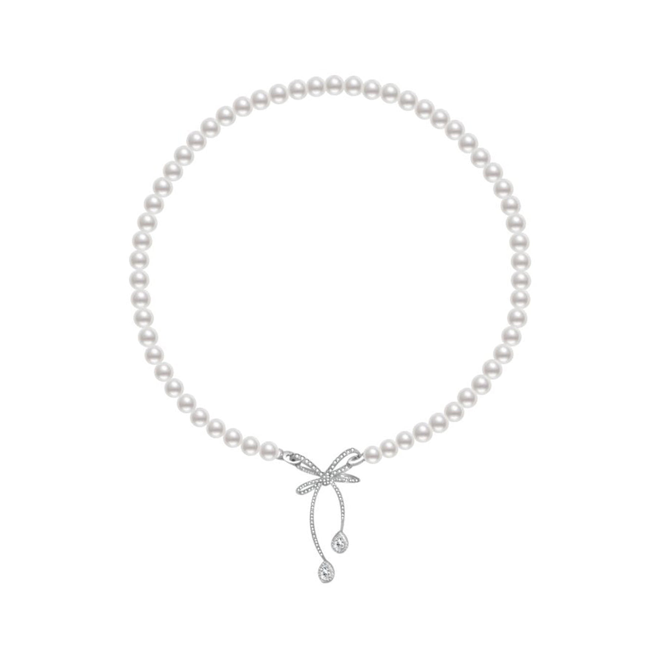 18K Gold Freshwater Pearl Necklace & Brooch Set - Elegant Jewelry Gift for Women | Perfect for Weddings, Parties & Special Occasions