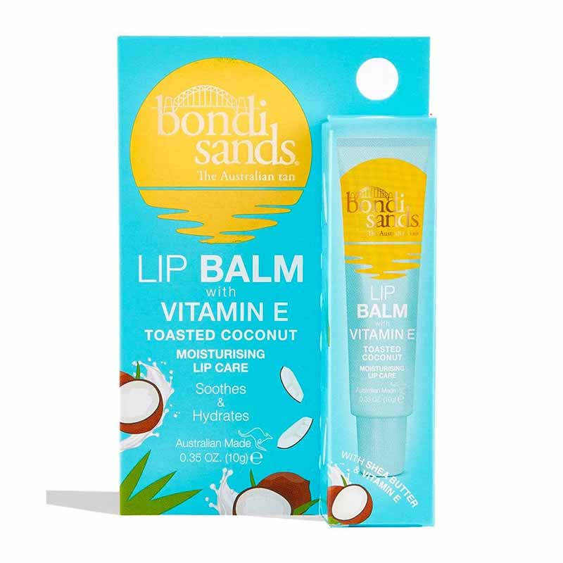 Bondi Sands Moisturizing Coconut Lip Balm with Vitamin E - Hydrating & Nourishing Lip Care for Dry, Chapped Lips - Perfect for Daily Use, Travel & Winter Protection