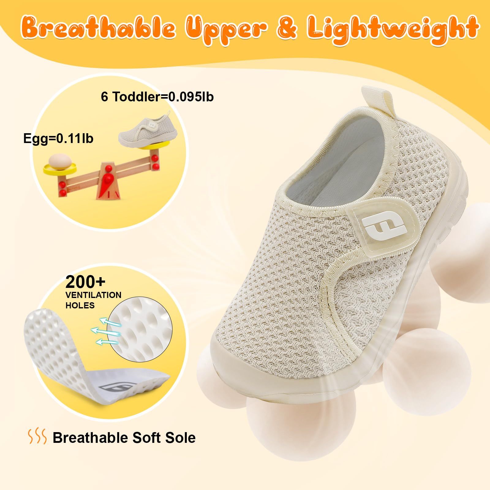 JOINFREE Kids Barefoot Shoes - Breathable Lightweight Sneakers for Toddlers - School & Play