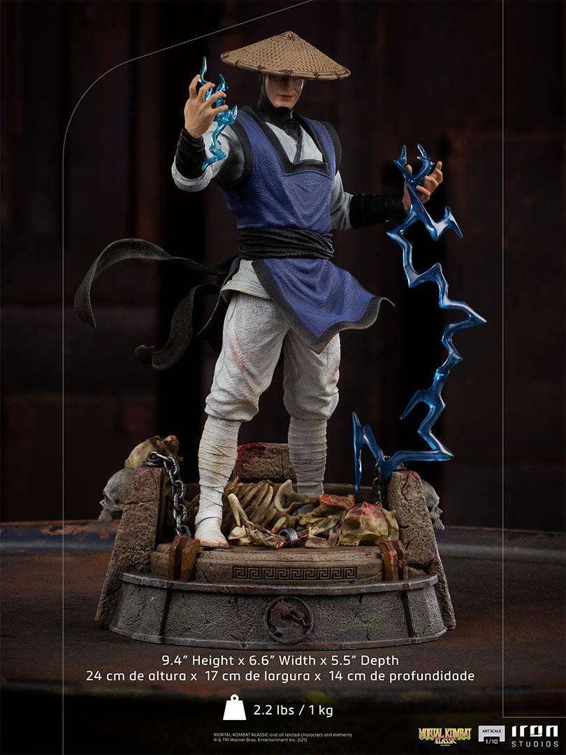 Iron Studios Mortal Kombat Raiden BDS Art Scale Statue 1/10 - Premium Collectible Figure for Gamers & Fans | Perfect for Display, Gaming Room Decor, and Gift for Fighting Game Enthusiasts