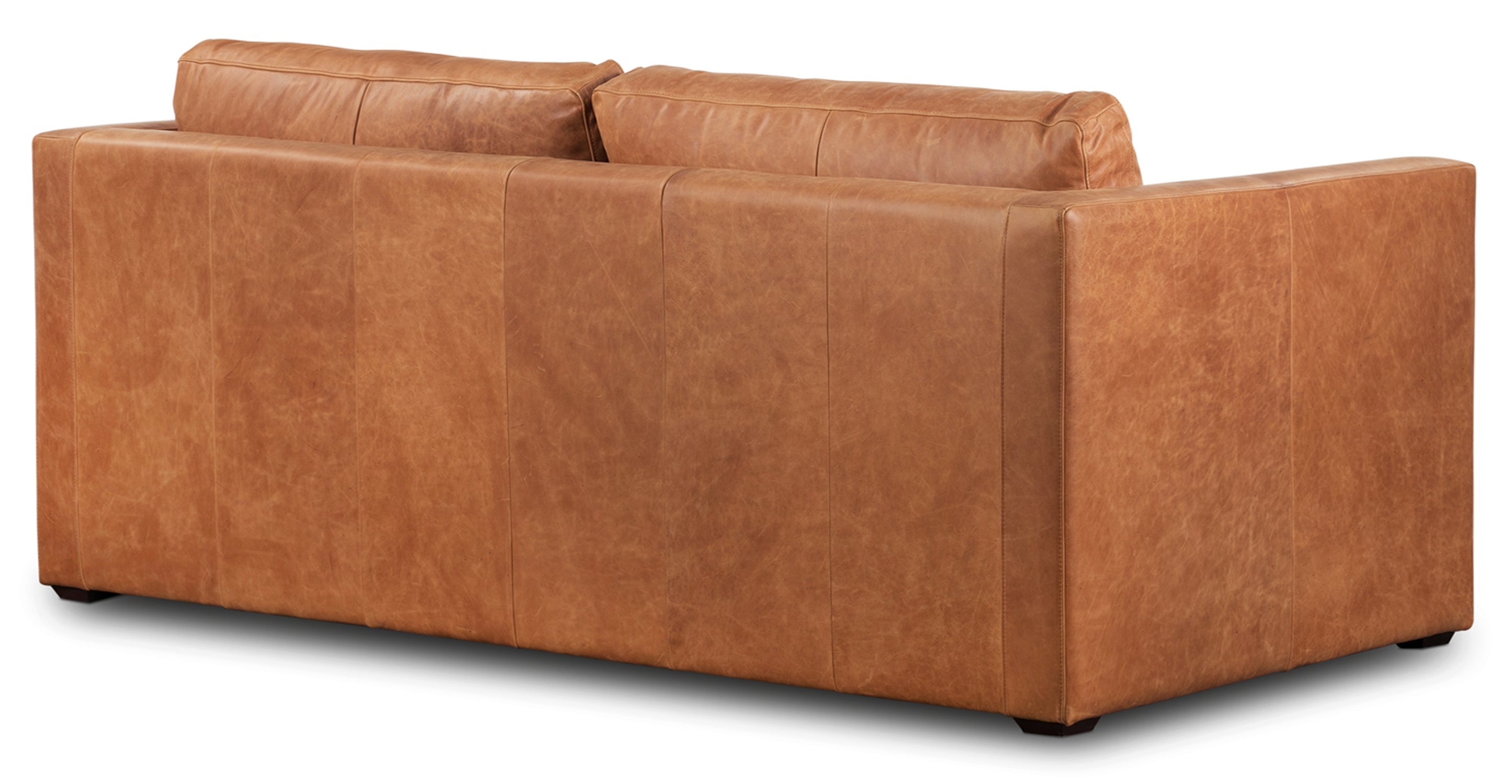 Napa 82 Leather Pull Out Convertible Sleeper Sofa - Premium Genuine Leather Sectional Couch with Chaise Lounge for Living Room, Bedroom & Guest Room | Perfect for Small Spaces, Apartments & Home Theater