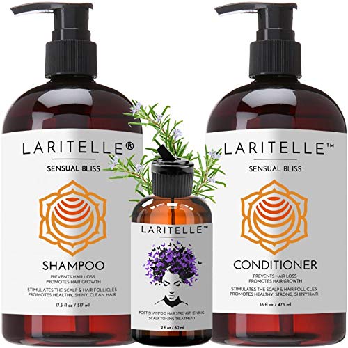 Organic Hair Care Set for Sensual Bliss - Sulfate-Free Shampoo & Conditioner for Soft, Shiny Hair - Perfect for Daily Use & Spa Days at Home