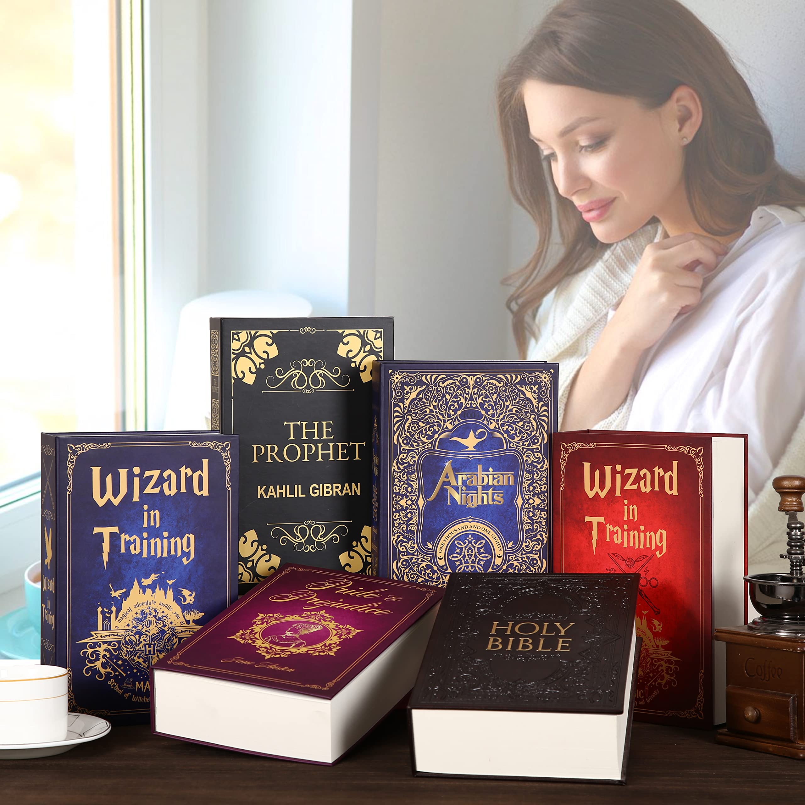 Pride & Prejudice Diversion Book Safe with Combination Lock - Hidden Secret Storage Box for Cash, Jewelry & Valuables - Perfect for Home, Office & Travel Security