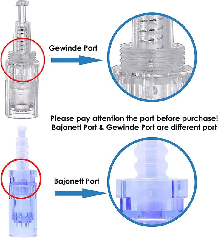 5Pcs 12-Pin Microneedling Pen Replacement Cartridges - Professional Derma Roller Refills for Skin Rejuvenation & Anti-Aging - Perfect for At-Home Facial Treatments & Beauty Care
