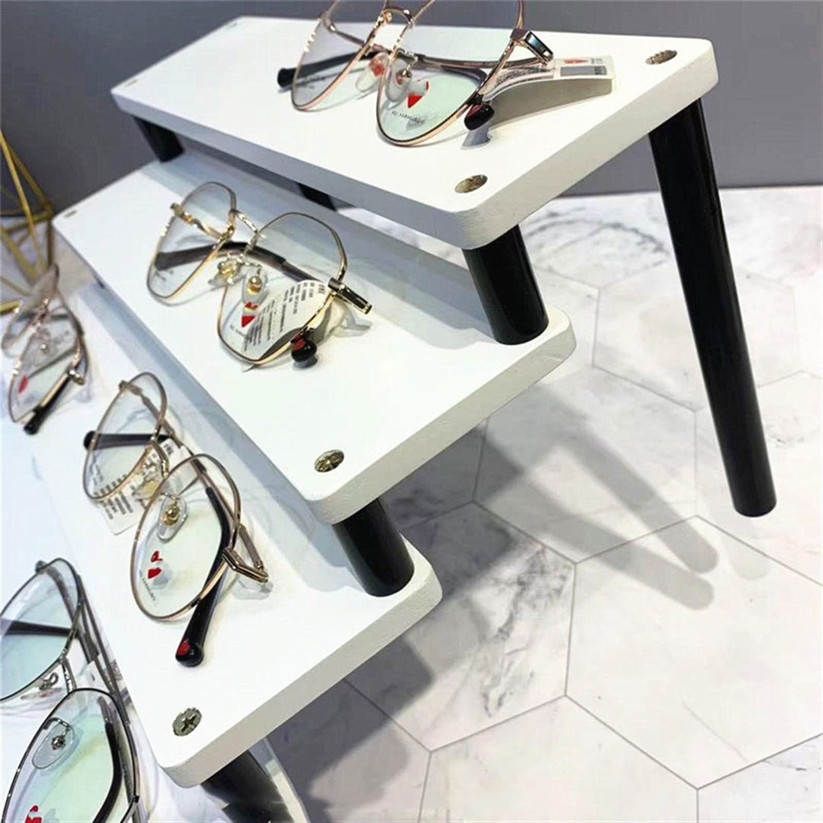 Premium Eyeglass & Sunglasses Display Stand - Optical Store Countertop Rack for Glasses & Sunglasses - Perfect for Retail Shop Window Decoration & Eyewear Showcase