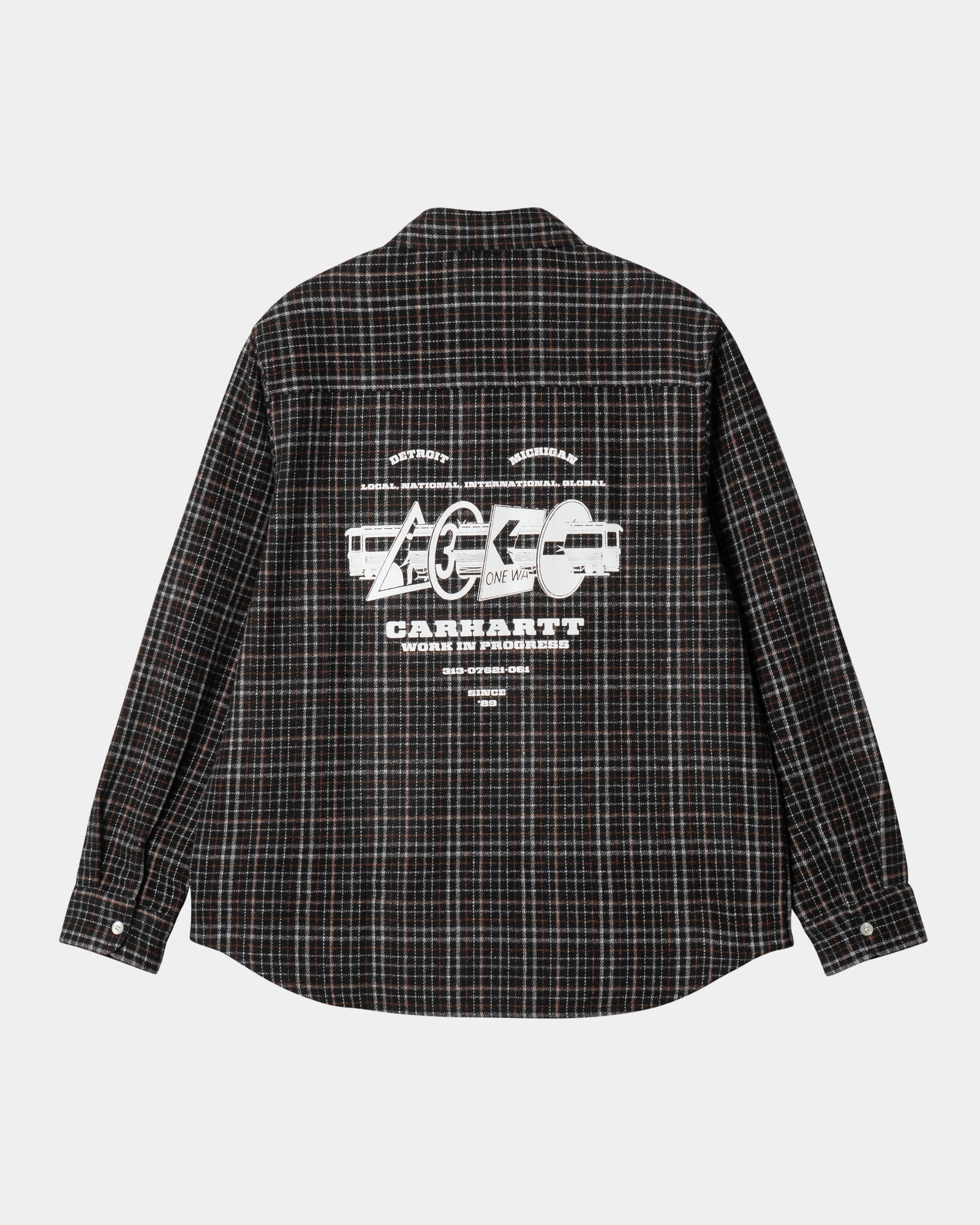 Runaway Millett Check Shirt for Men - Classic Black & Wax Plaid Flannel Shirt - Casual Button Down Shirt for Outdoor Adventures, Date Nights & Layered Fall Outfits