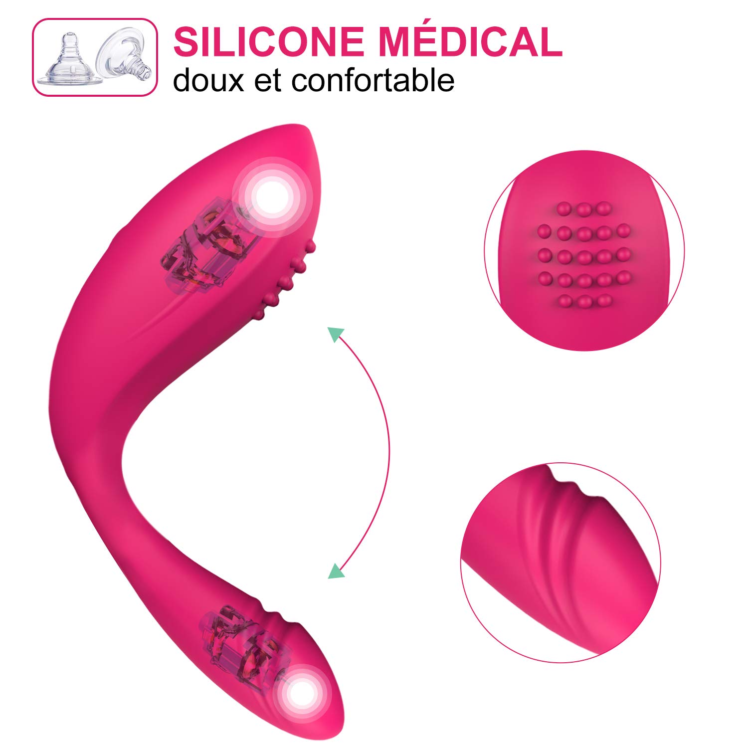 Rabbit Vibrator for Women - Remote Control Clitoral Sucking Vibrator, G-Spot & Clit Stimulator, Rechargeable Adult Sex Toy for Couples & Solo Play - Perfect for Bedroom Fun & Romantic Nights