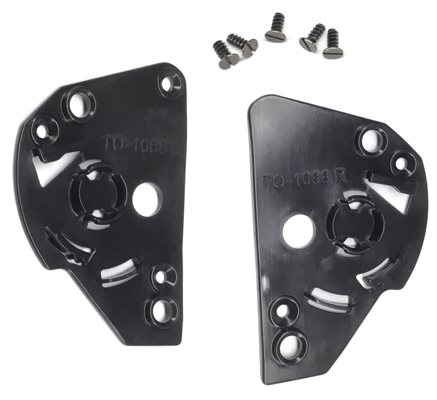 BELL Mag-9 Hinge Plate Kit - Black One Size Motorcycle Helmet Accessories for Street Bikes | Perfect for Helmet Customization & Safety Upgrades