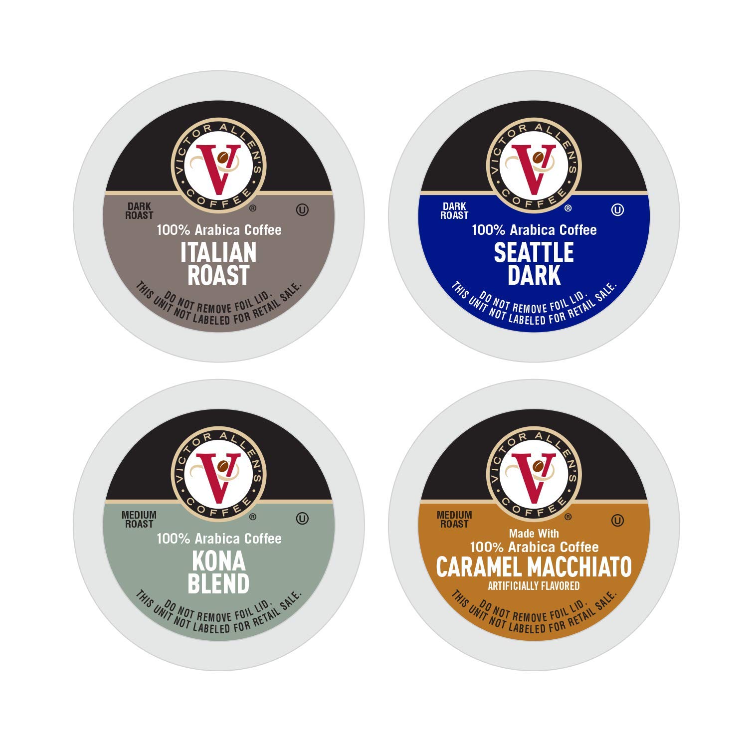 Victor Allen's Coffee Variety Packs (96 Count) K-Cups for Keurig Brewers - Perfect for Office, Home & Hospitality Use