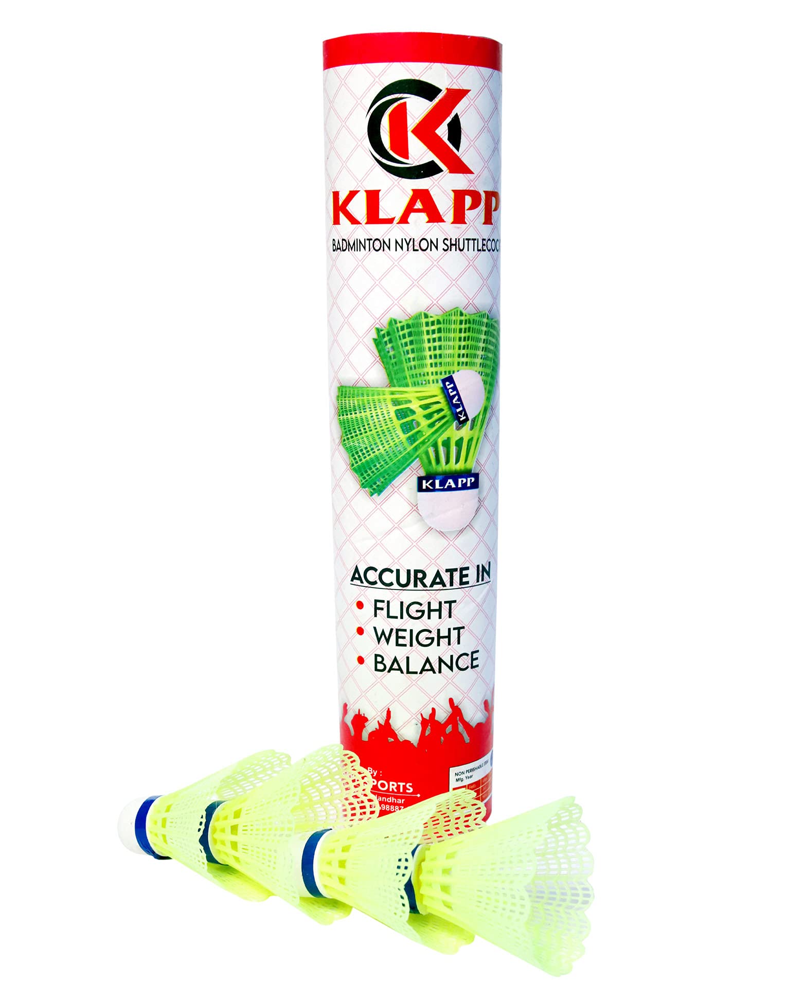 Premium Plastic Nylon Badminton Shuttlecocks - Pack of 10 | Durable Outdoor & Indoor Sports Equipment for Training, Backyard Games, and Gym Activities
