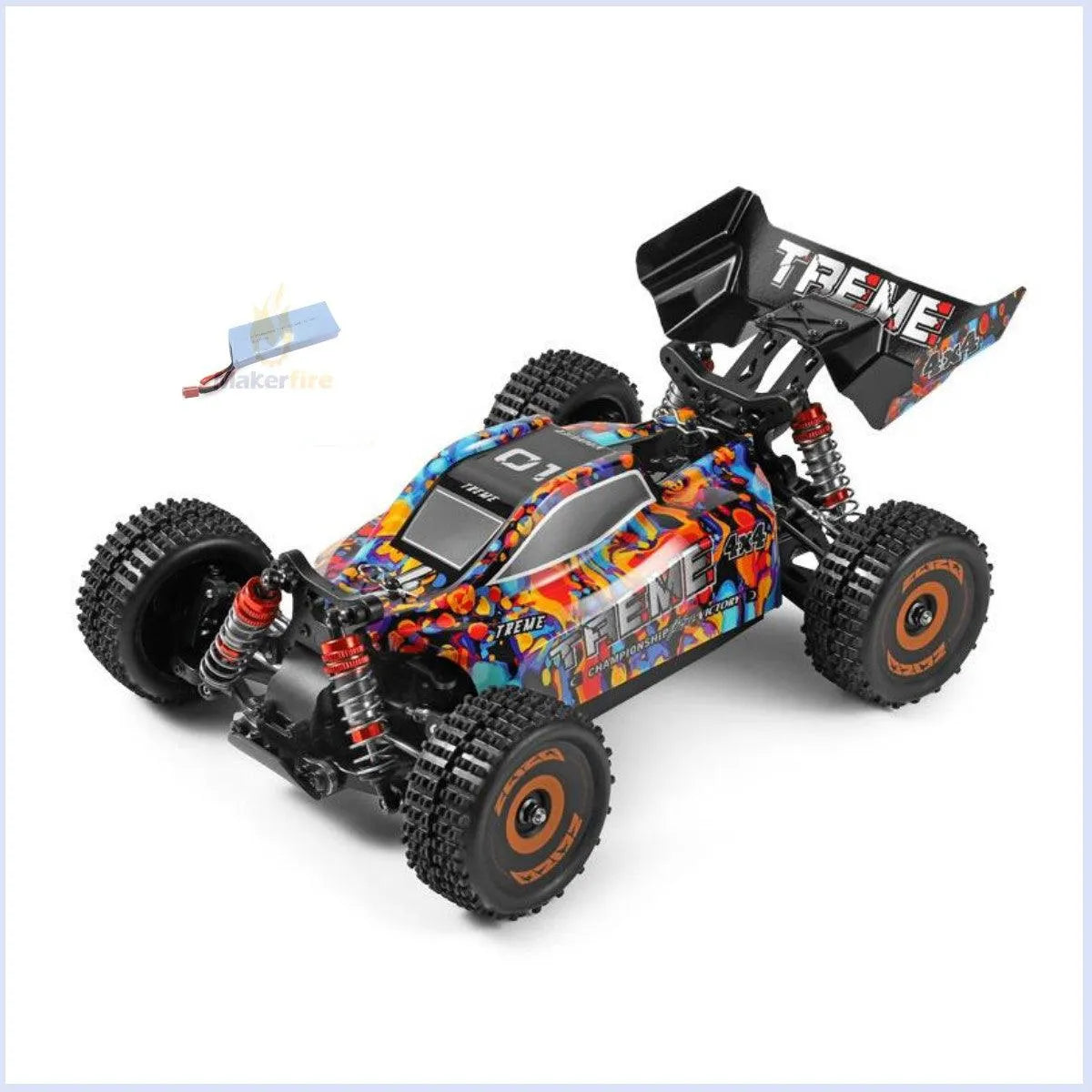 WLtoys 184016 75km/h High Speed Electric 4WD 2.4G Brushless RC Racing Car - Off Road Drifting Remote Control Vehicle for Adults & Kids | Ideal for Backyard Racing, Trail Adventures & RC Car Competitions