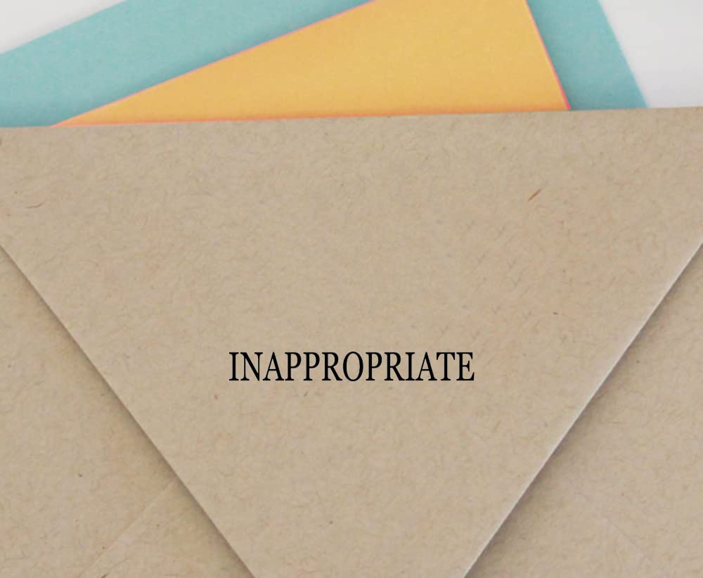 Custom Self-Inking Rubber Stamp for Office - Personalized Inappropriate Humor Stamp (Black) | Perfect for Gag Gifts, Prank Supplies & Funny Office Stationery