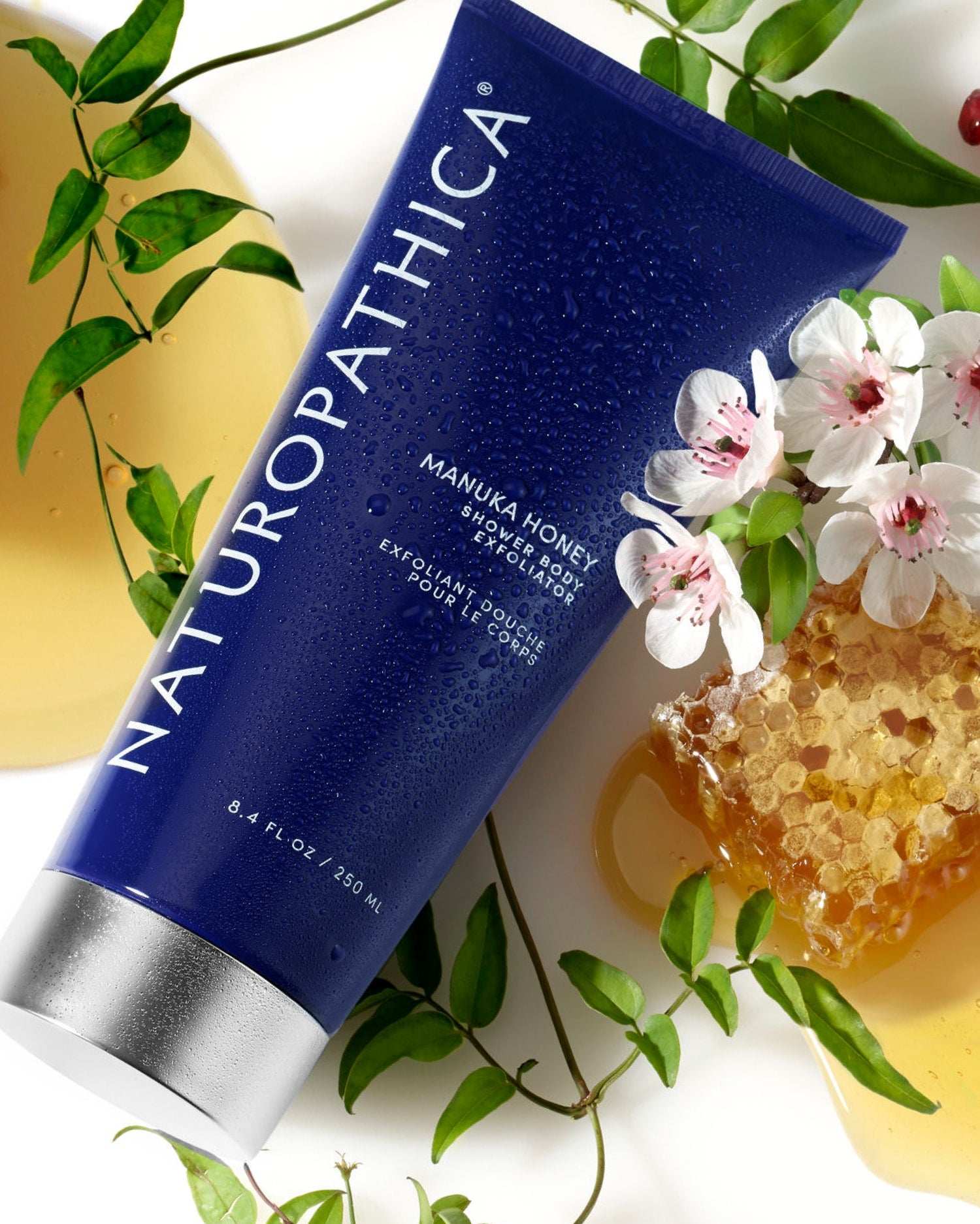 Pure Manuka Honey Body Scrub & Exfoliator for Smooth Skin - Natural Shower Scrub for Dry Skin, Acne & Keratosis Pilaris - Perfect for Spa Day & Self Care Routine