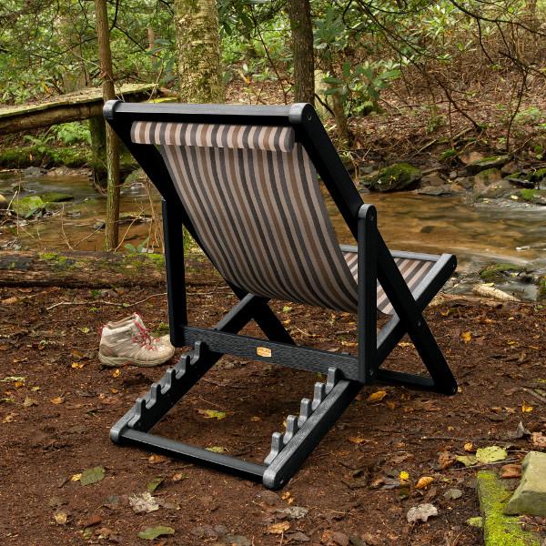 Arabella Folding Sling Chair - Portable Outdoor Camping Chair with Cup Holder - Lightweight & Durable for Beach, Picnic, Backyard, and Travel