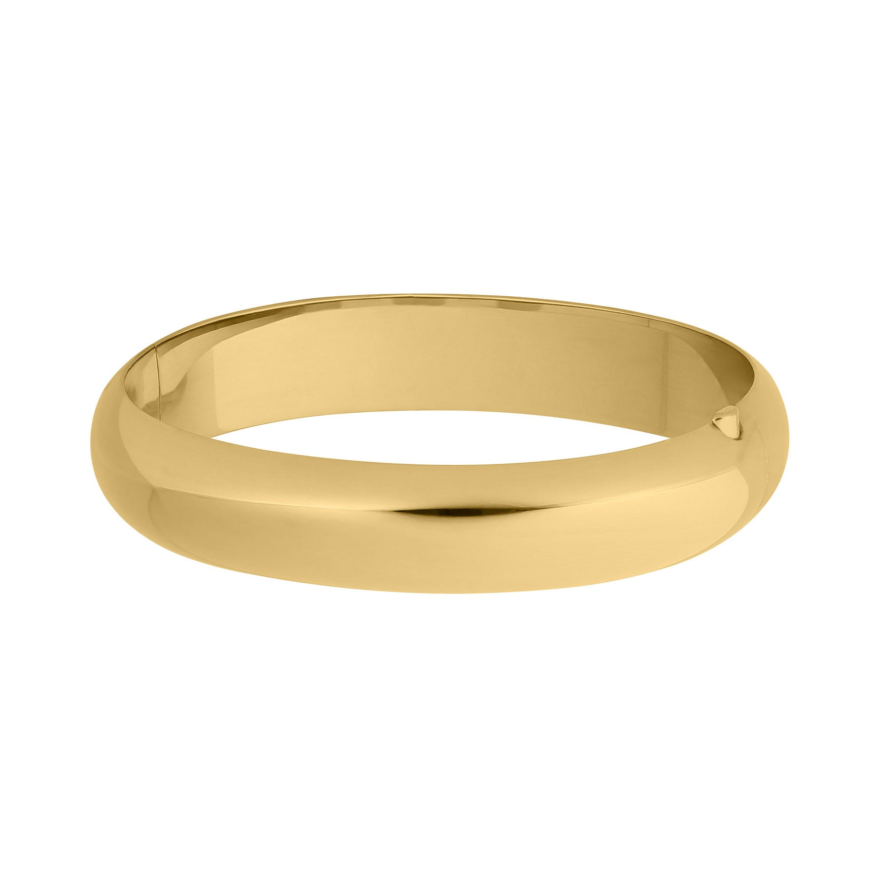 14K Gold Filled Plain 12mm Bangle Bracelet for Women - Elegant Minimalist Stackable Jewelry for Everyday Wear & Special Occasions