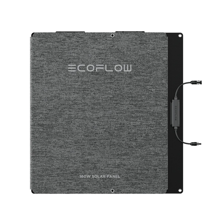 EcoFlow NextGen 160W Monocrystalline Portable Solar Panel - Lightweight Foldable Solar Charger for Camping, RV, Off-Grid & Emergency Power Supply