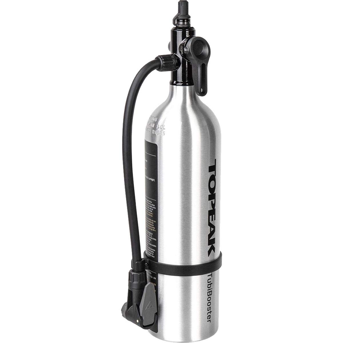 Topeak TubiBooster X Bike Tire Inflator - High Pressure Hand Pump Accessory for Presta & Schrader Valves - Perfect for Road Bikes, Mountain Bikes & Cycling Enthusiasts