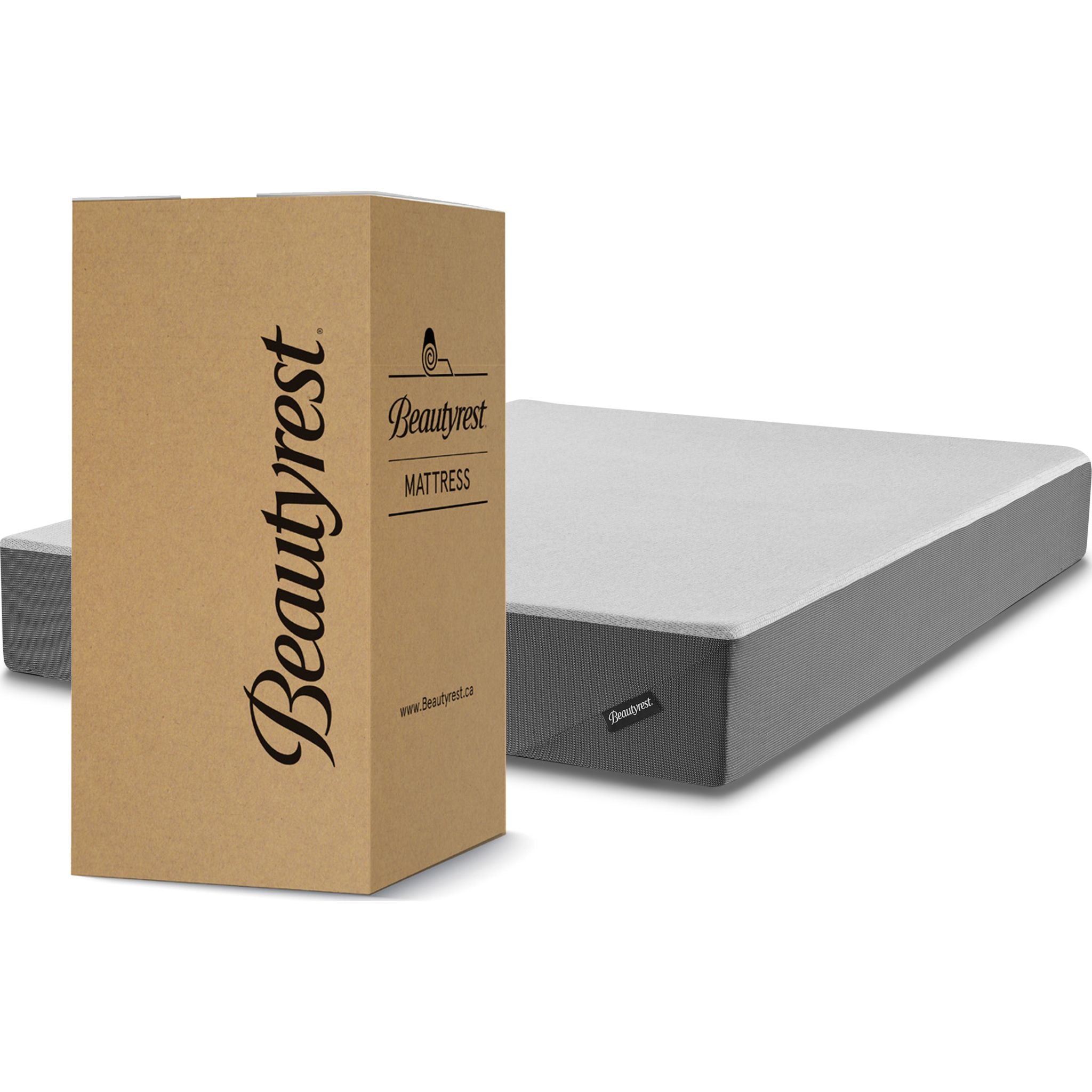 Beautyrest 10-Inch Cooling Gel Memory Foam Mattress in a Box - Queen Size, Pressure Relief & Back Support - Perfect for Bedroom, Guest Room & RV Use