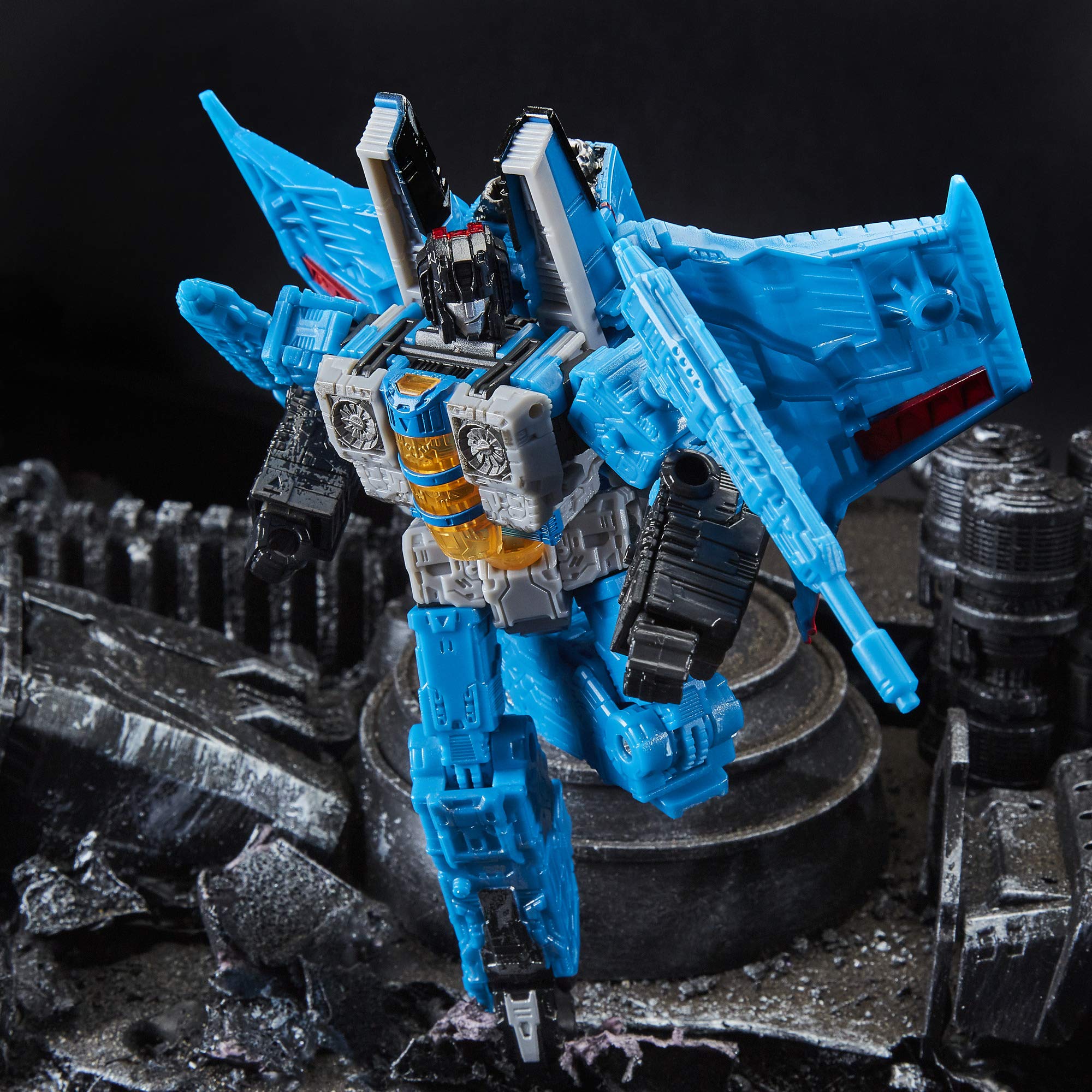 Transformers Generations War for Cybertron Voyager WFC-S39 Thundercracker 7-inch Action Figure - Siege Chapter - Collectible Toy for Adults & Kids Age 8+ - Perfect for Display, Play, and Gifting