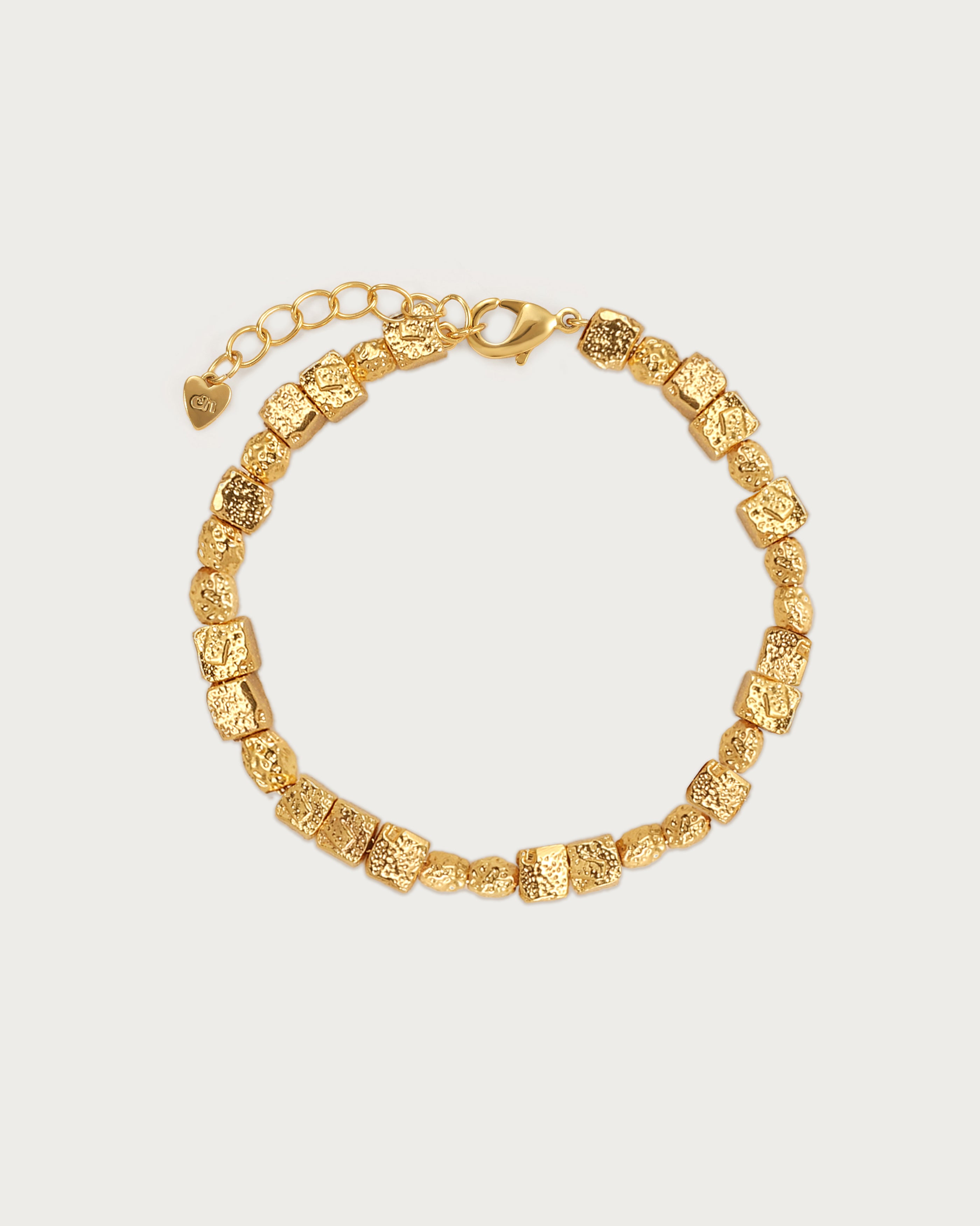 Textured Square Bracelet for Women - Minimalist Geometric Jewelry - Perfect for Everyday Wear & Gift Giving