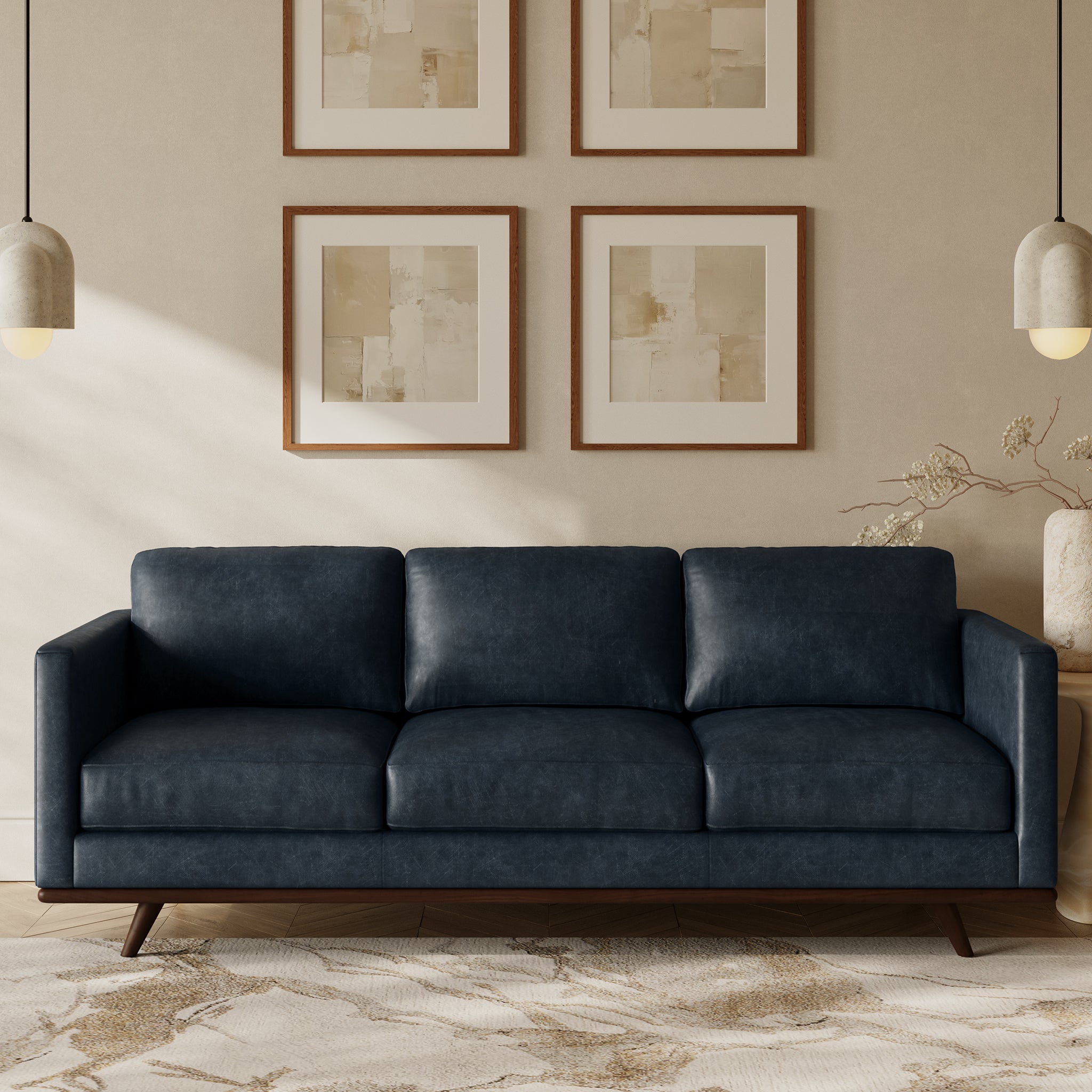 Modern Nolita Sofa - Comfortable Mid-Century Style Couch for Living Room, Lounge & Office - Perfect for Small Spaces & Apartment Decor