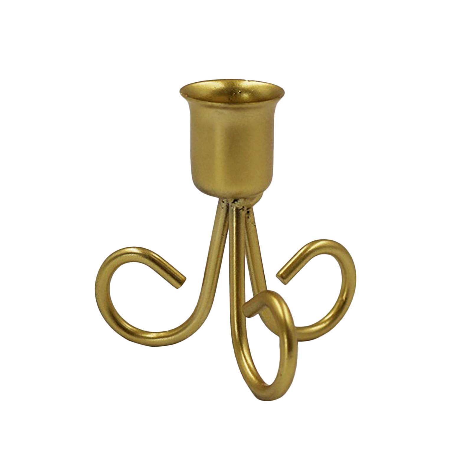 Vintage Wrought Iron Fireplace Candle Holder - Decorative Candle Stand for Home Decor, Romantic Ambiance & Cozy Fireplace Setting