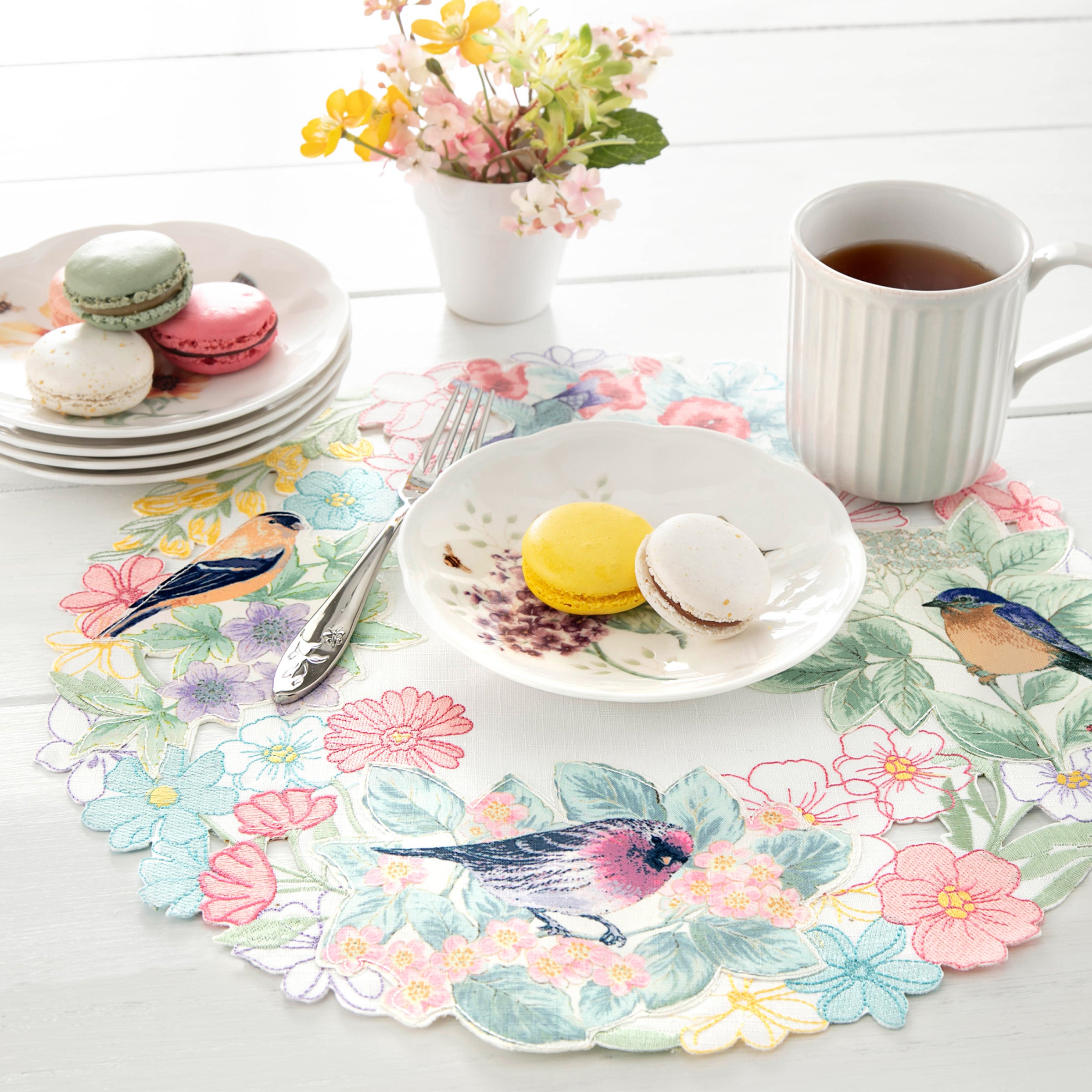 Butterfly Meadow Flutter Placemat - Colorful Butterfly Design Table Mat for Dining & Home Decor - Perfect for Parties, Picnics, and Everyday Use