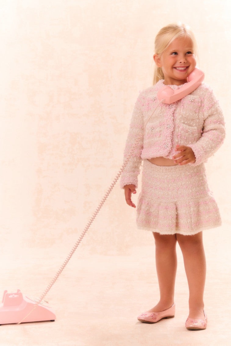 Girls Bryce Knit Skirt - Soft Stretchy Comfortable Casual Skirt for Toddler & Kids - Perfect for School, Playdates & Everyday Wear