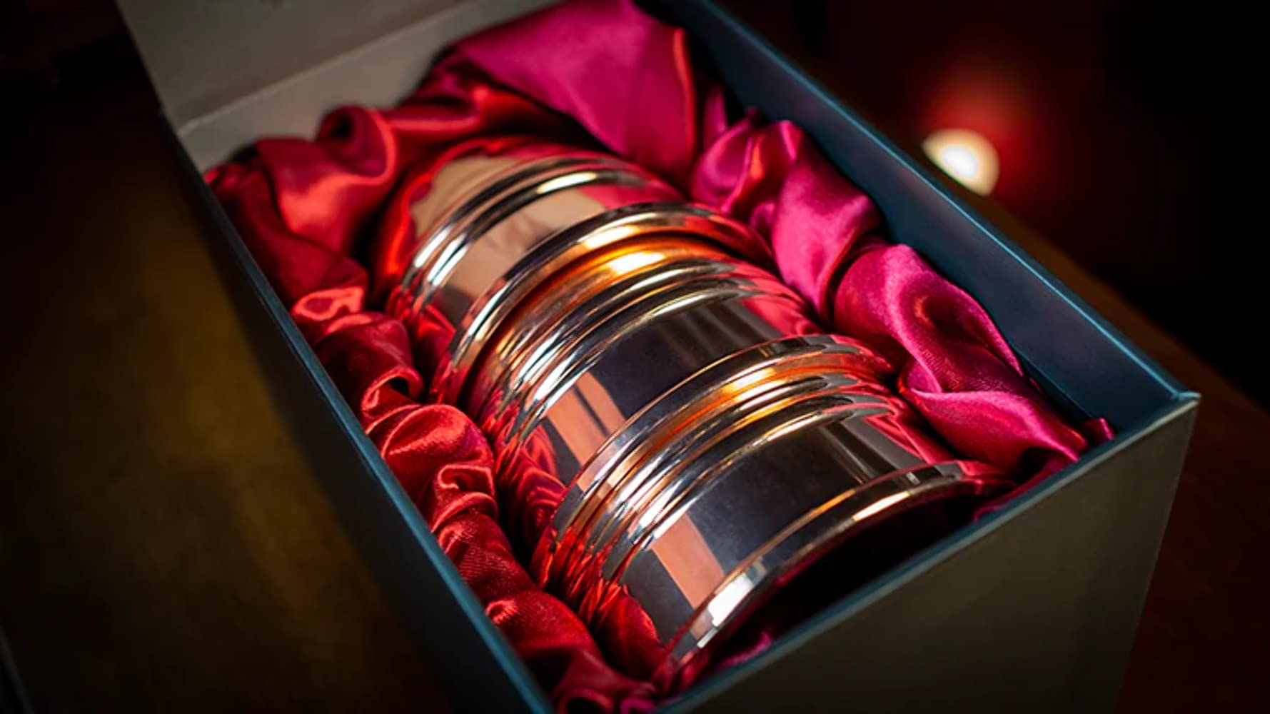 Murphy's Magic Legend Copper Polished Cups and Balls Set - Professional Magician Trick Props for Street Magic & Close-up Performances