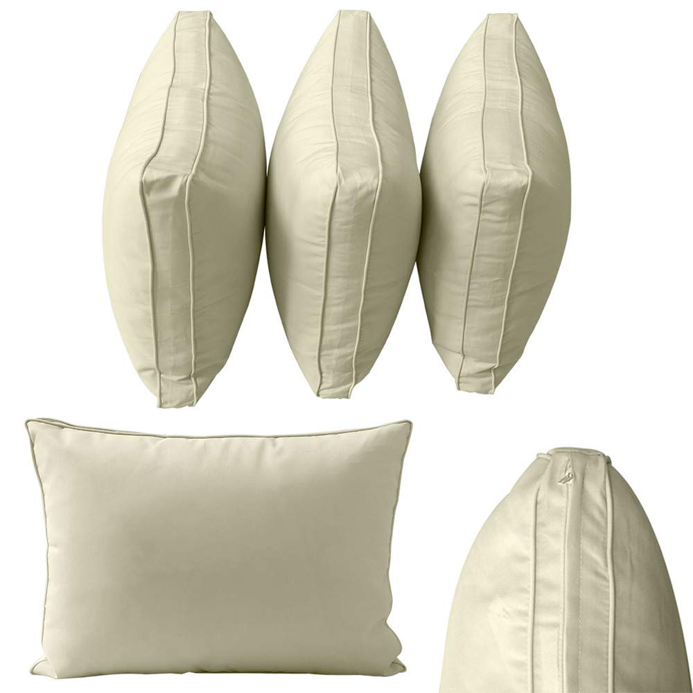Prolinemax Style3 Queen Size 6-Piece Outdoor Daybed Set with Mattress, Cushions & Bolster Pillows - Perfect for Patio, Poolside or Garden Relaxation AD005