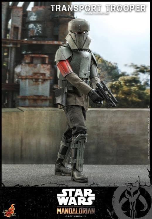 Hot Toys 1:6 Scale The Mandalorian Transport Trooper Action Figure - Collectible Star Wars Gift for Fans, Display for Home & Office Decor