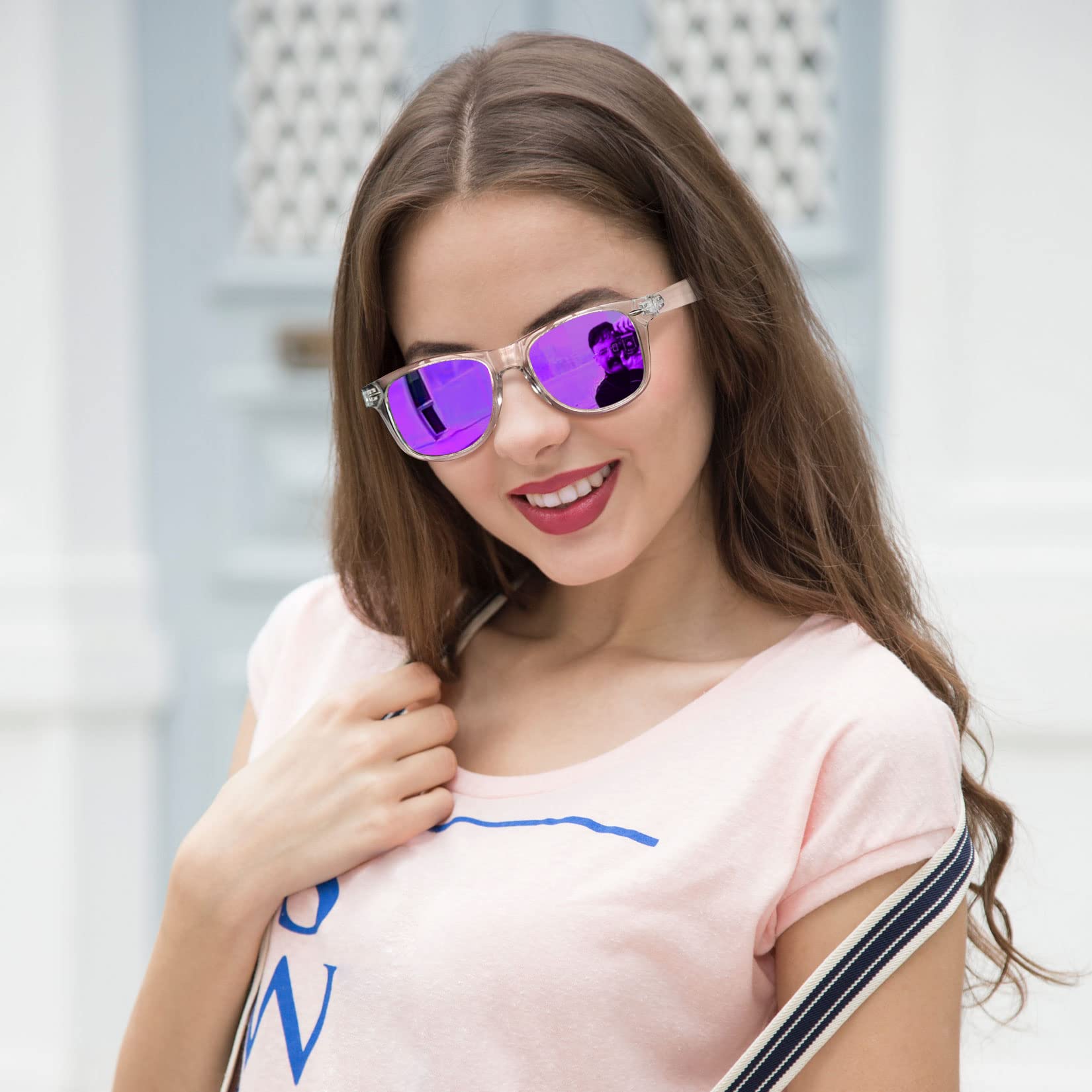 Joopin Square Polarized Sunglasses for Men & Women - UV Protection, Trendy Designer Shades for Outdoor Activities, Driving & Fashion