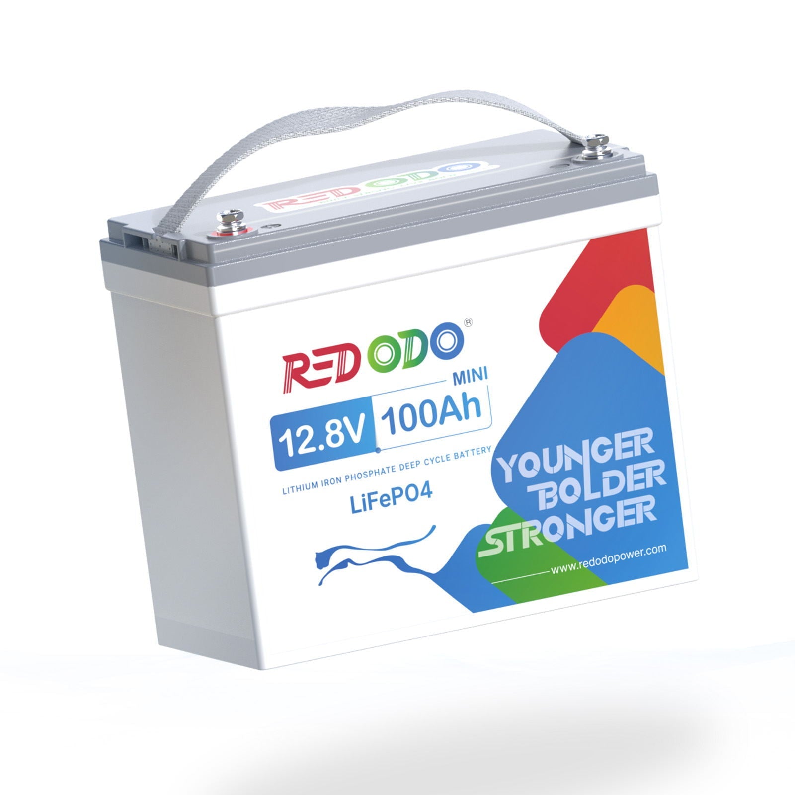 Like New Redodo 12V 100Ah Mini LiFePO4 Battery - 1.28kWh & 1.28kW Power Output | Perfect for Solar Energy Storage, RV, Marine & Off-Grid Applications
