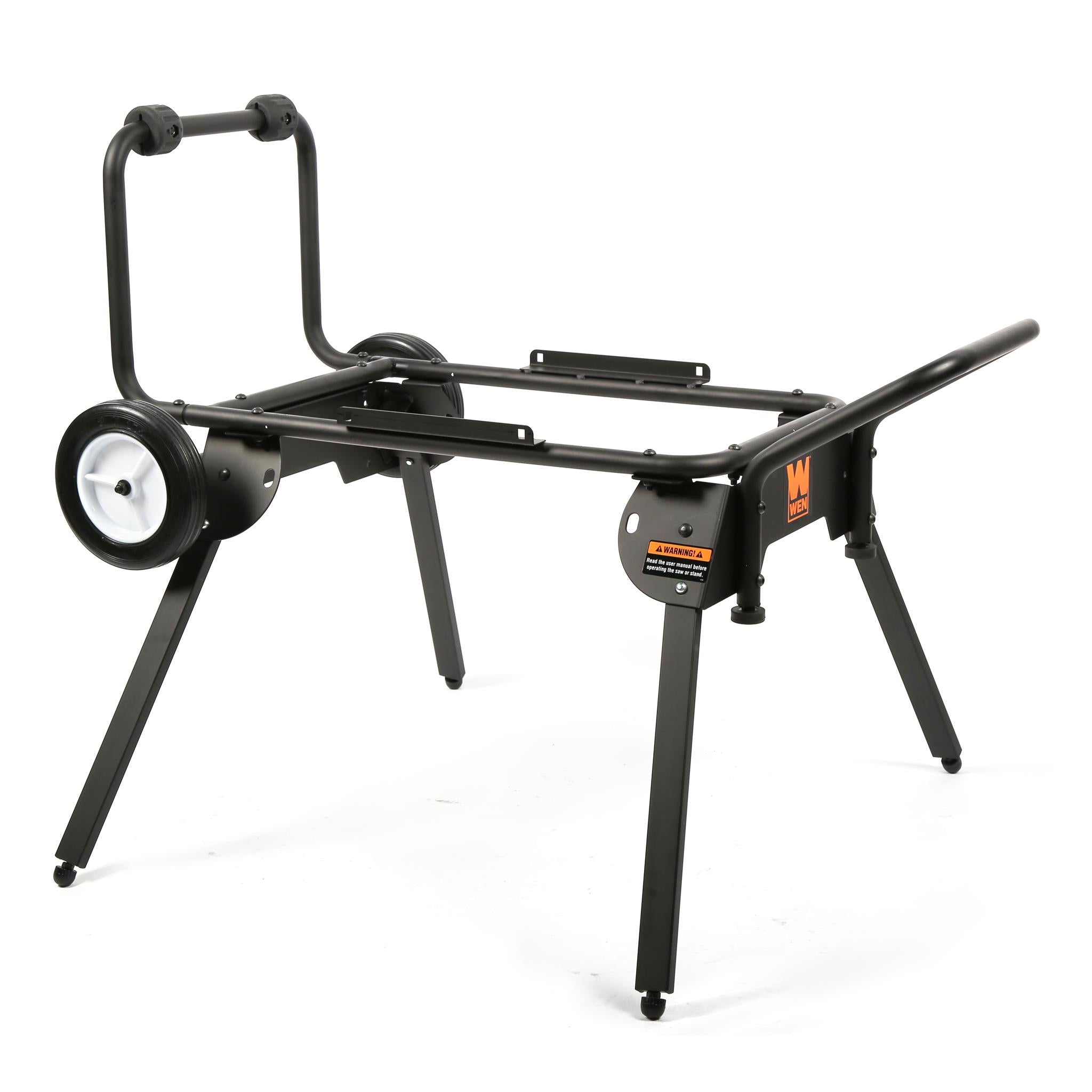 WEN TT1088 Heavy-Duty Rolling Mobile Table Saw Stand for 10-Inch Industrial Benchtop Jobsite Table Saws - Perfect for Woodworking Shops & Construction Sites