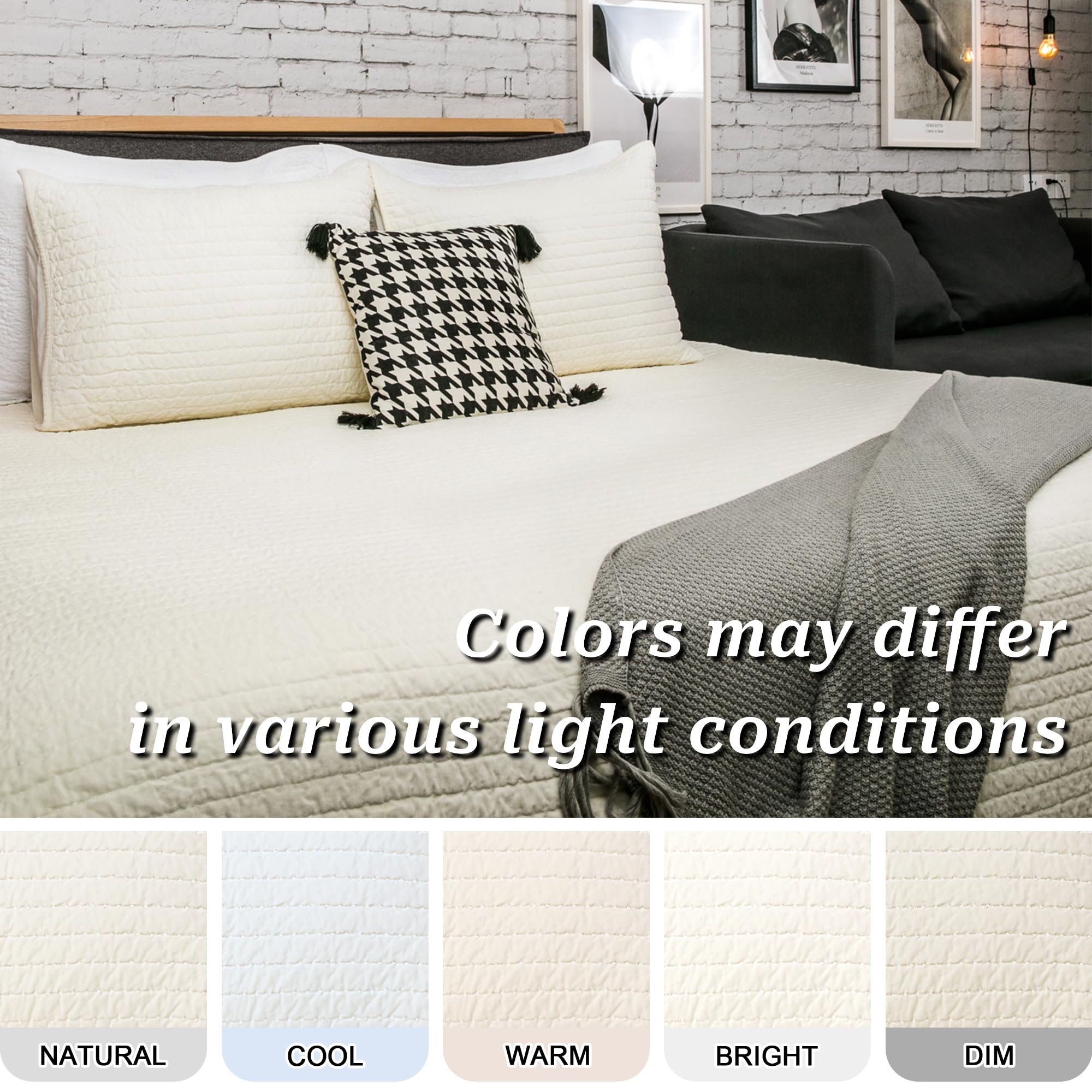 ELEGANT LIFE HOME Velvet Quilt Oversized King Size 108