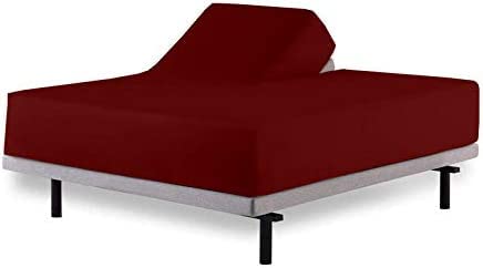 Split King Sheets 4-Piece Set for Sleep Number & Adjustable Beds - Flex Top Design Fits Up to 16
