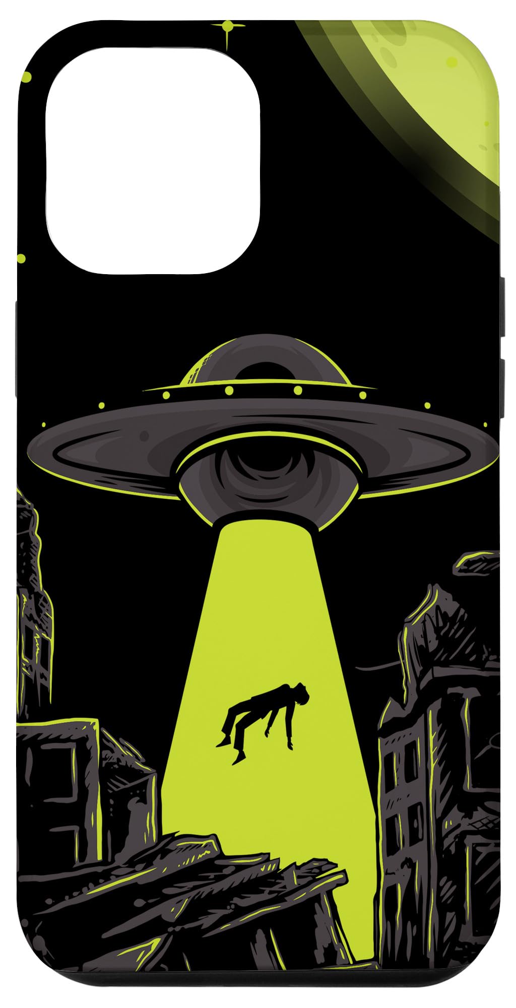 iPhone 12 Pro Max Case - UFO Alien Abduction Space Design, Premium Protective Phone Cover for iPhone 12 Pro Max (6.7