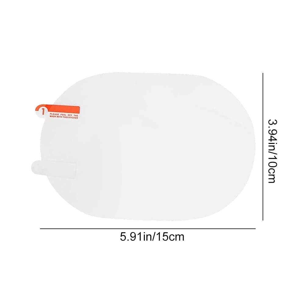 2 Pack Anti-Fog Waterproof Rearview Mirror Films - Rainproof Car Mirror Protector for Cars, Trucks, Vans & Motorcycles | Enhanced Visibility in Rainy & Foggy Conditions