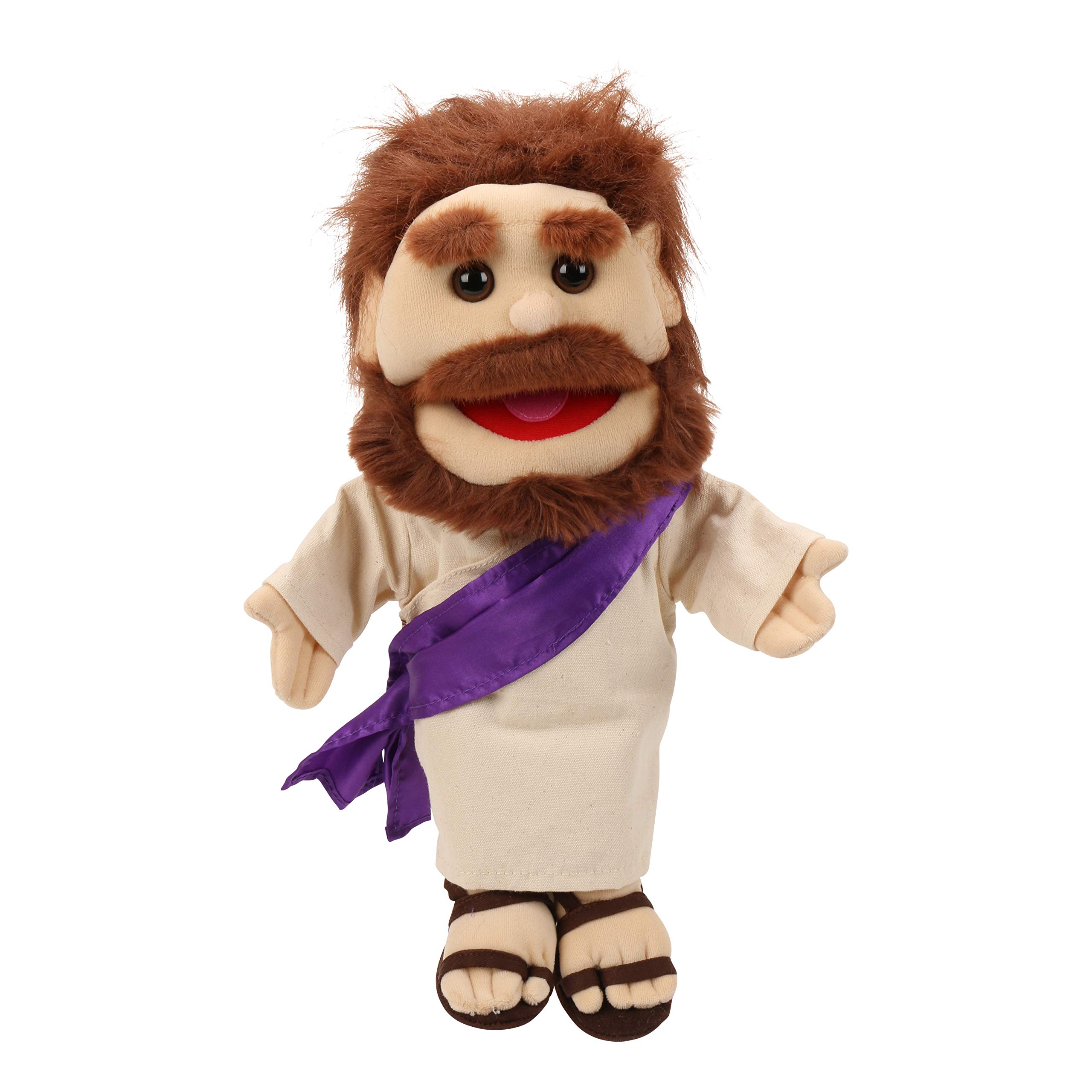 Sunny Toys 14 Inch Jesus Glove Puppet - Religious Hand Puppet for Storytelling, Sunday School, and Bible Lessons - Perfect for Kids' Christian Education and Church Performances