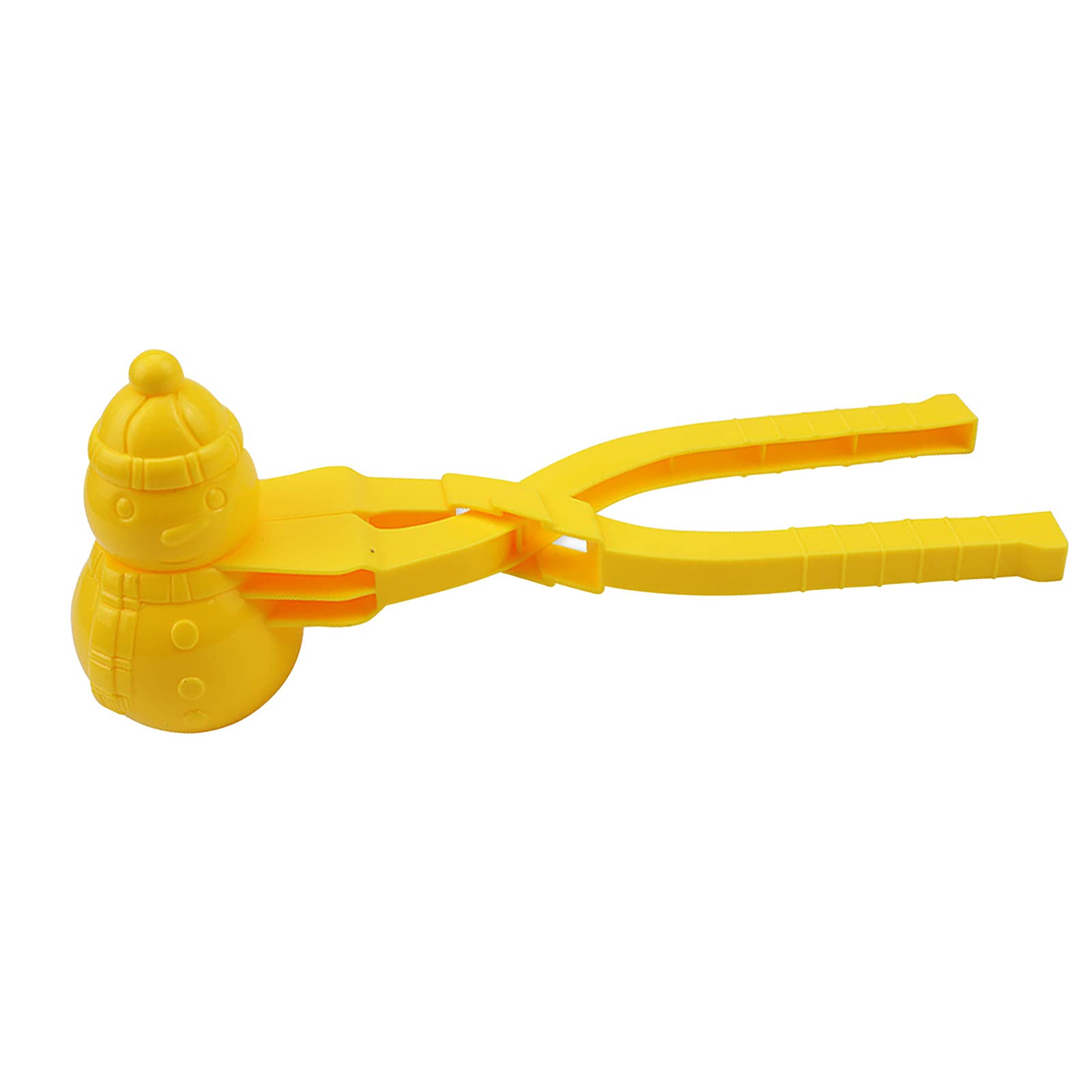 Dinosaur & Snowman Snowball Maker Clips - 1PC Winter Snow Ball Maker Tool for Outdoor Snow Play, Kids Snowball Fight, Beach & Sand Clay Mold (Snowman-Yellow, One Size) - Perfect for Winter Games, Family Fun & Outdoor Activities