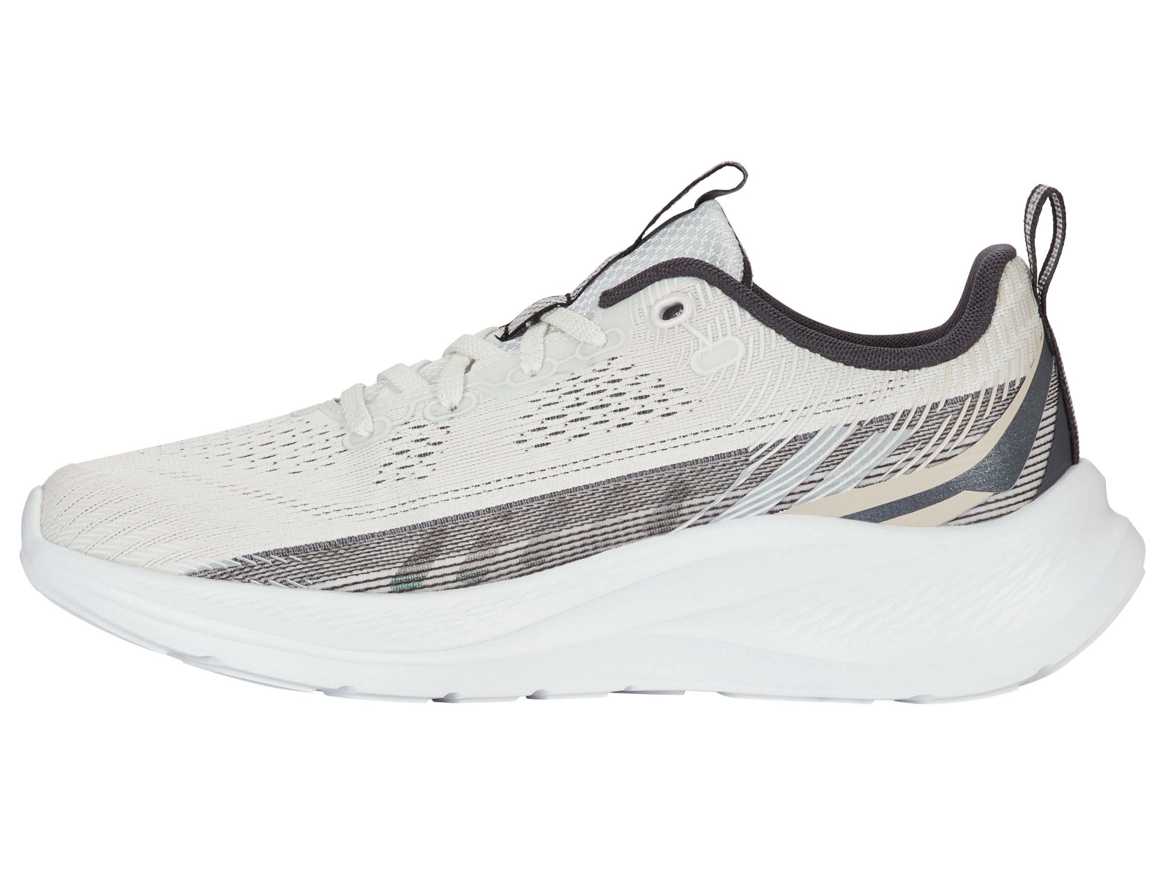 HELIO TRAINER Running Shoes for Men - White/Asphalt/Oatmeal Colorway | Lightweight & Breathable for Jogging, Gym Workouts & Daily Wear
