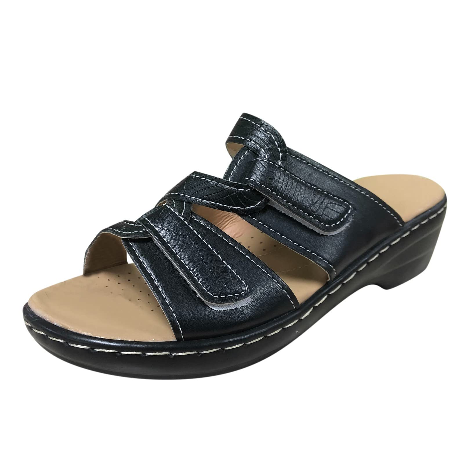 Breathable Open-Toe Memory Foam Slippers for Women - Thick-Soled Fashion House Shoes with Comfortable Cushioning - Perfect for Indoor Relaxation, Lounging & Spa Days