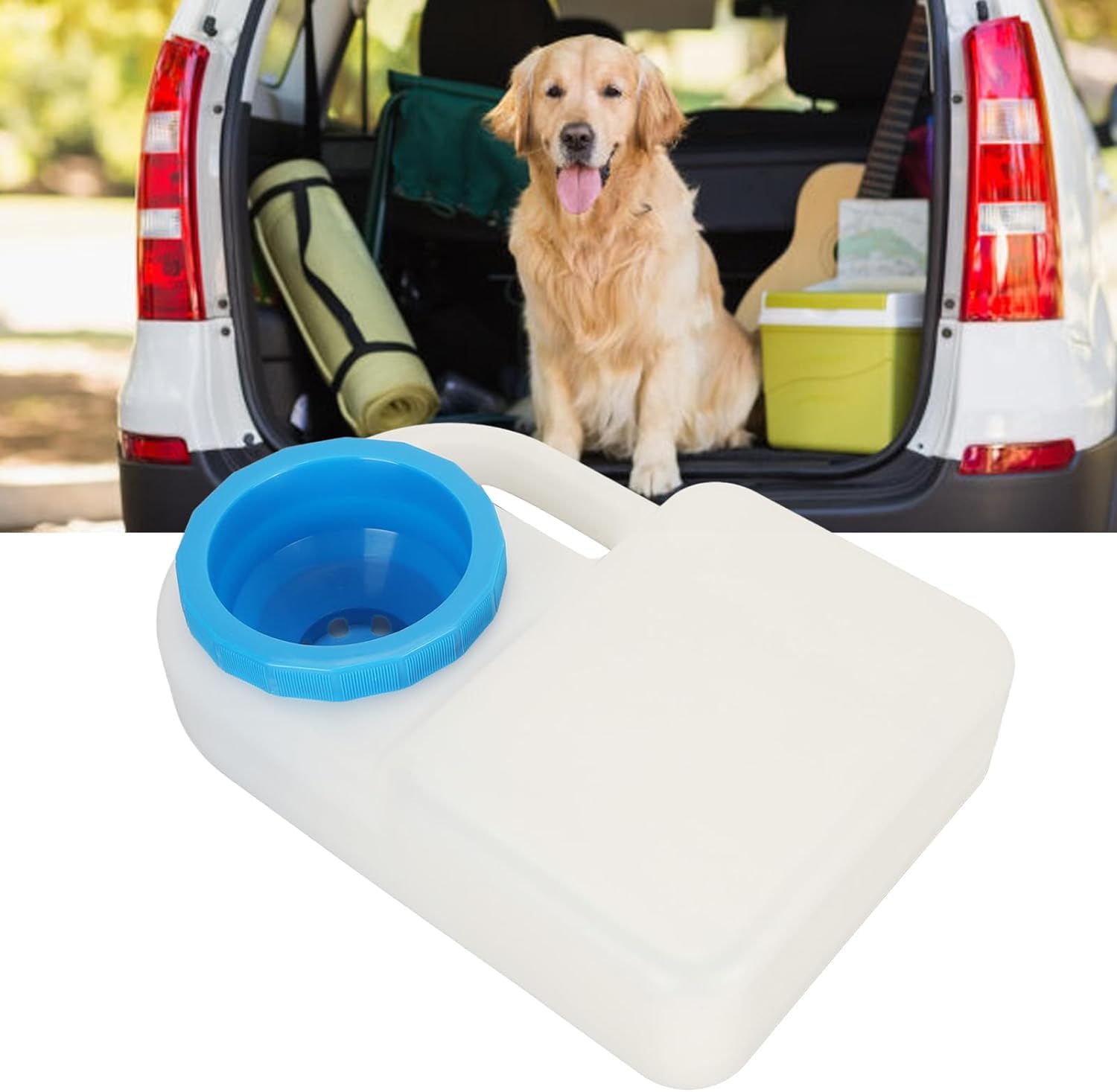 **Istara Portable Dog Water Bottle - Foldable, Splash-Free Pet Feeder & Travel Bowl for Dogs, BPA-Free - Perfect for Hiking, Camping, and Car Rides**