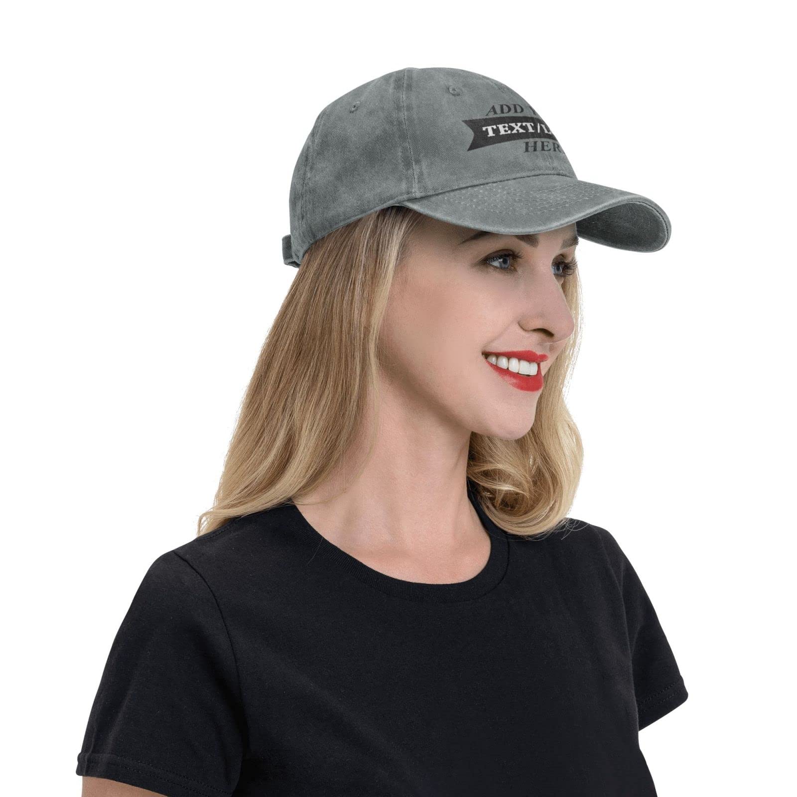 Custom Embroidered Baseball Caps - Add Photos, Logo & Text for Personalized Hats - Adjustable Unisex Fit - Perfect for Sports, Gifts & Brand Promotions