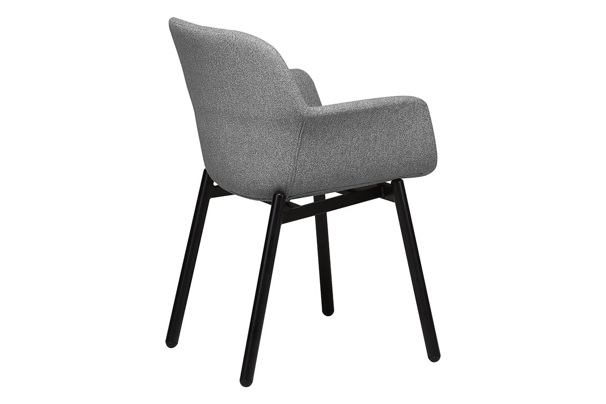 Tommy Tub Fabric Chair with 4 Leg Base - Comfortable Upholstered Lounge Chair for Living Room, Bedroom, or Office - Perfect for Relaxing, Reading, and Entertaining