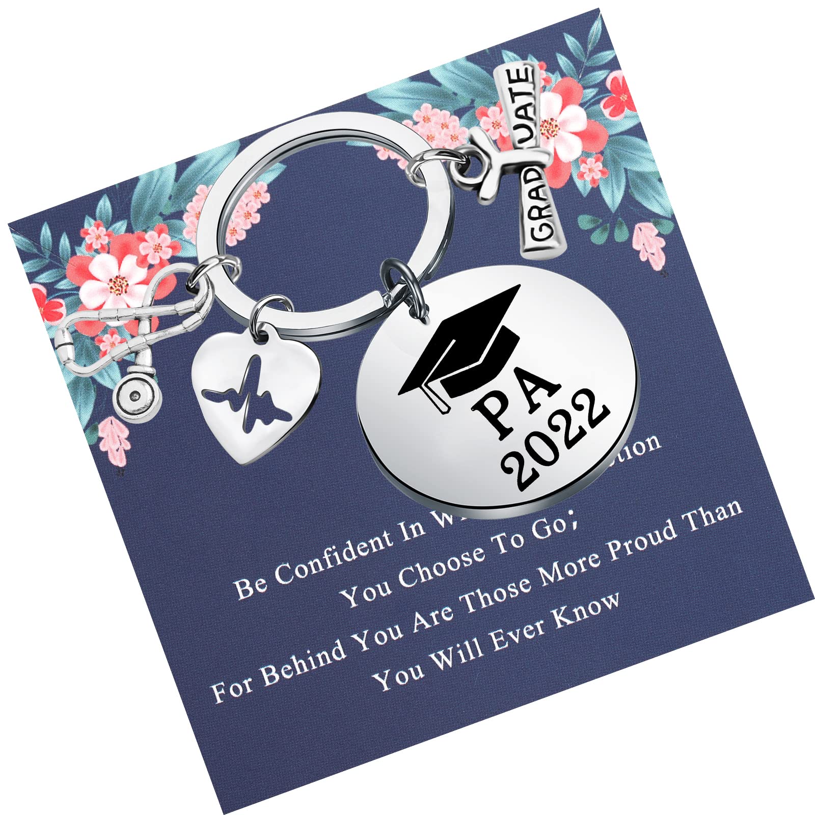 LQRI PA 2022 Keychain - Premium Physician Assistant Graduation Gift for PA Students & Professionals - Perfect for Clinical Rotations, White Coat Ceremonies & Medical Appreciation