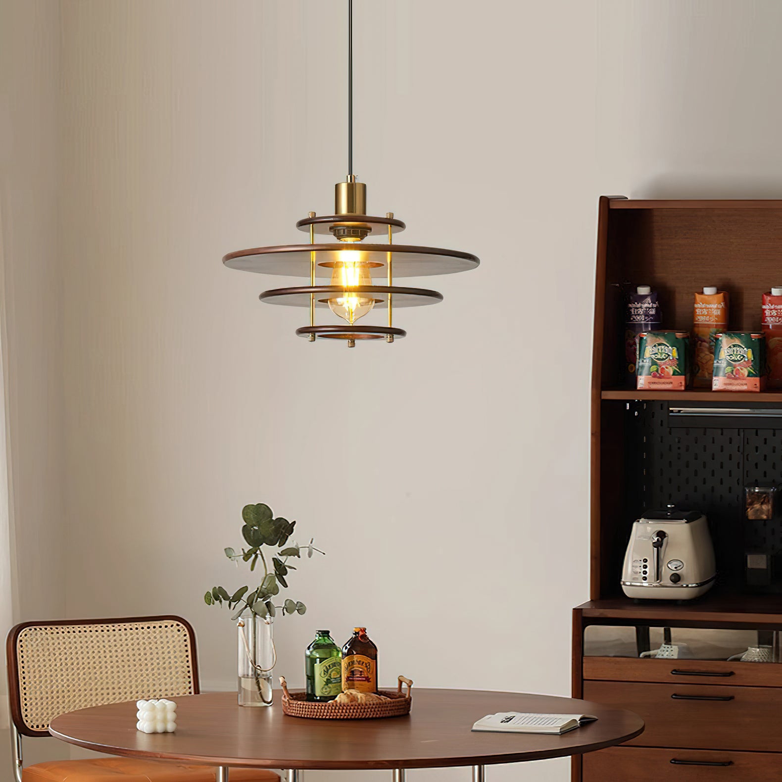 Modern Pendant Lamp - Elegant Hanging Light Fixture for Kitchen Island, Dining Room, and Living Room Decor | Adjustable Height & Energy Efficient LED Bulb Compatible