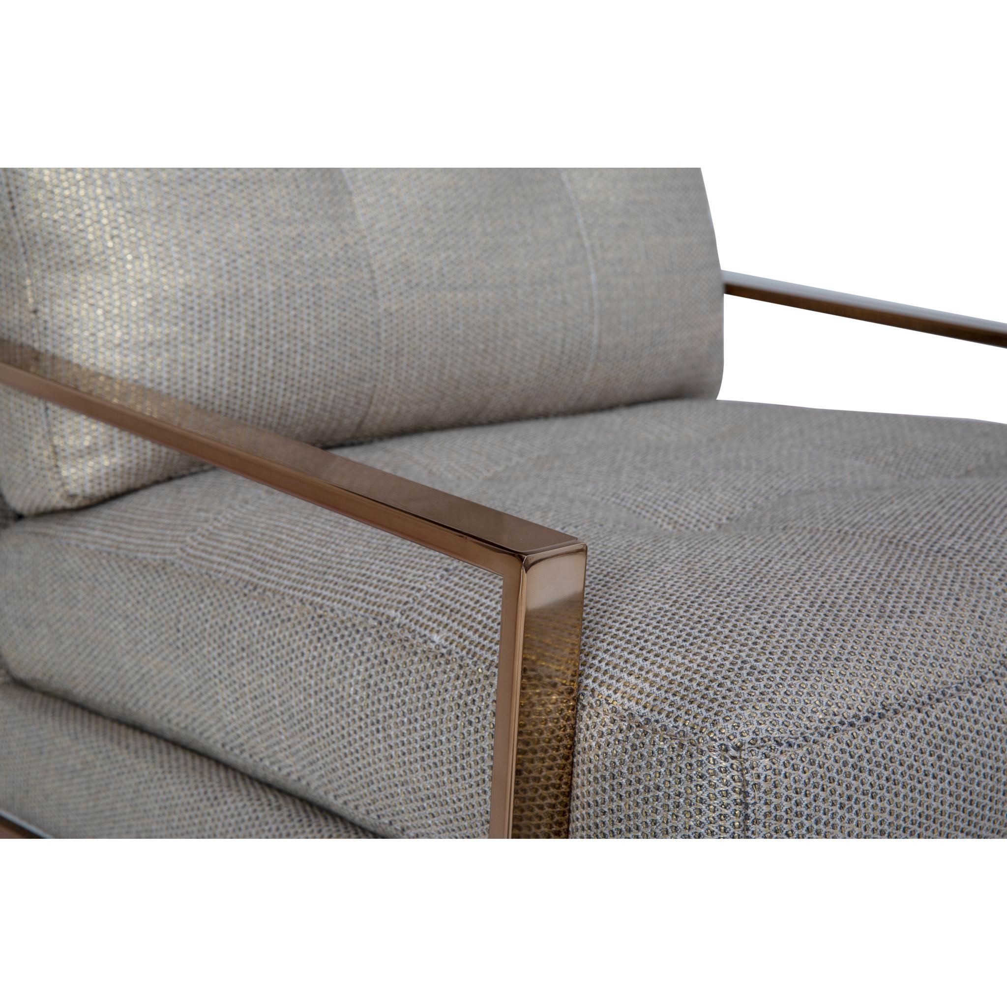 Stylish Amy Accent Chair in Gold - Modern Living Room Decor, Bedroom Seating & Office Lounge Chair - Perfect for Home, Apartment and Workspace