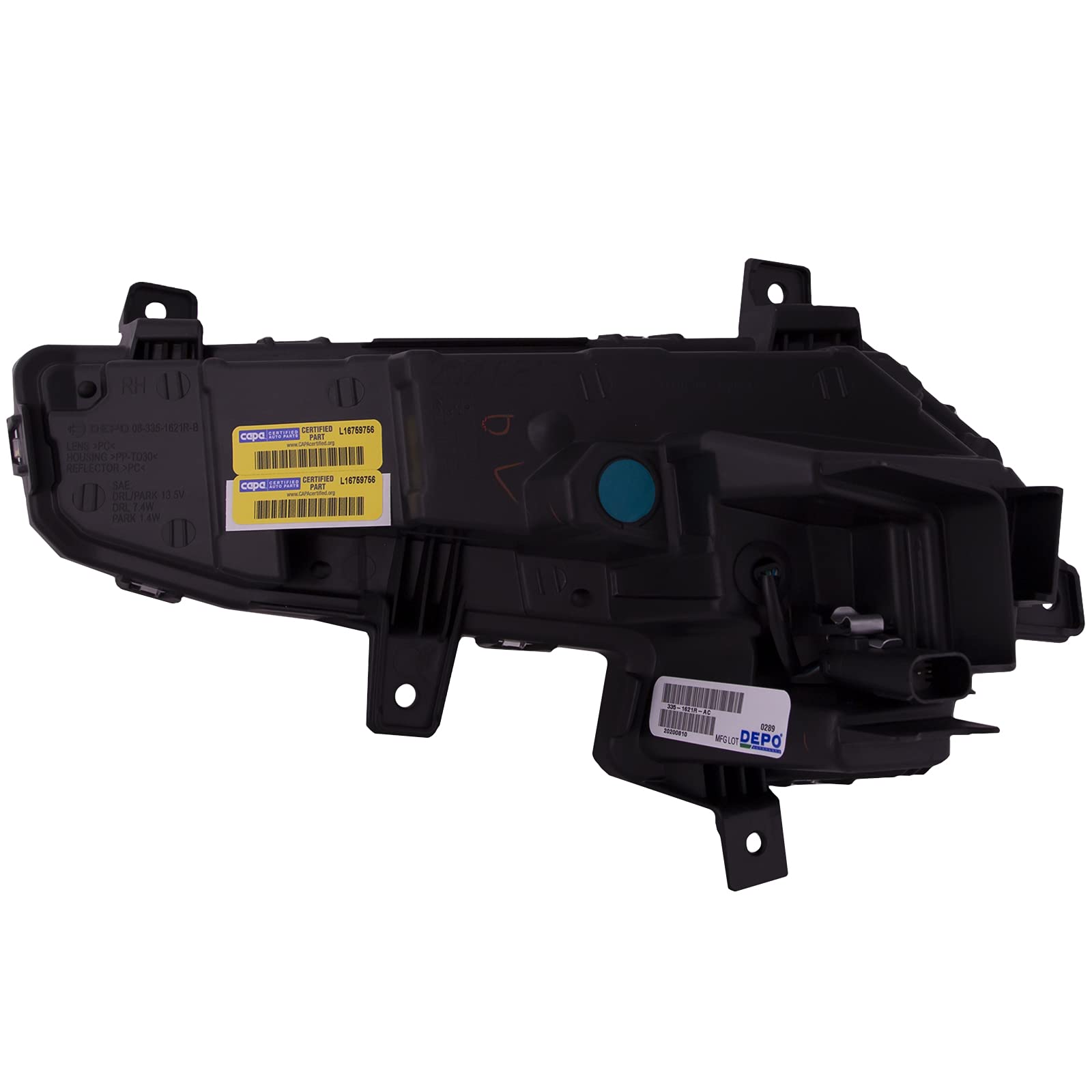 CAPA Certified LED Daytime Running Lights for 2016-2018 Chevrolet Malibu Hybrid LT & Premier Models - Driver & Passenger Side DRLs - Improve Visibility & Safety for Daytime Driving