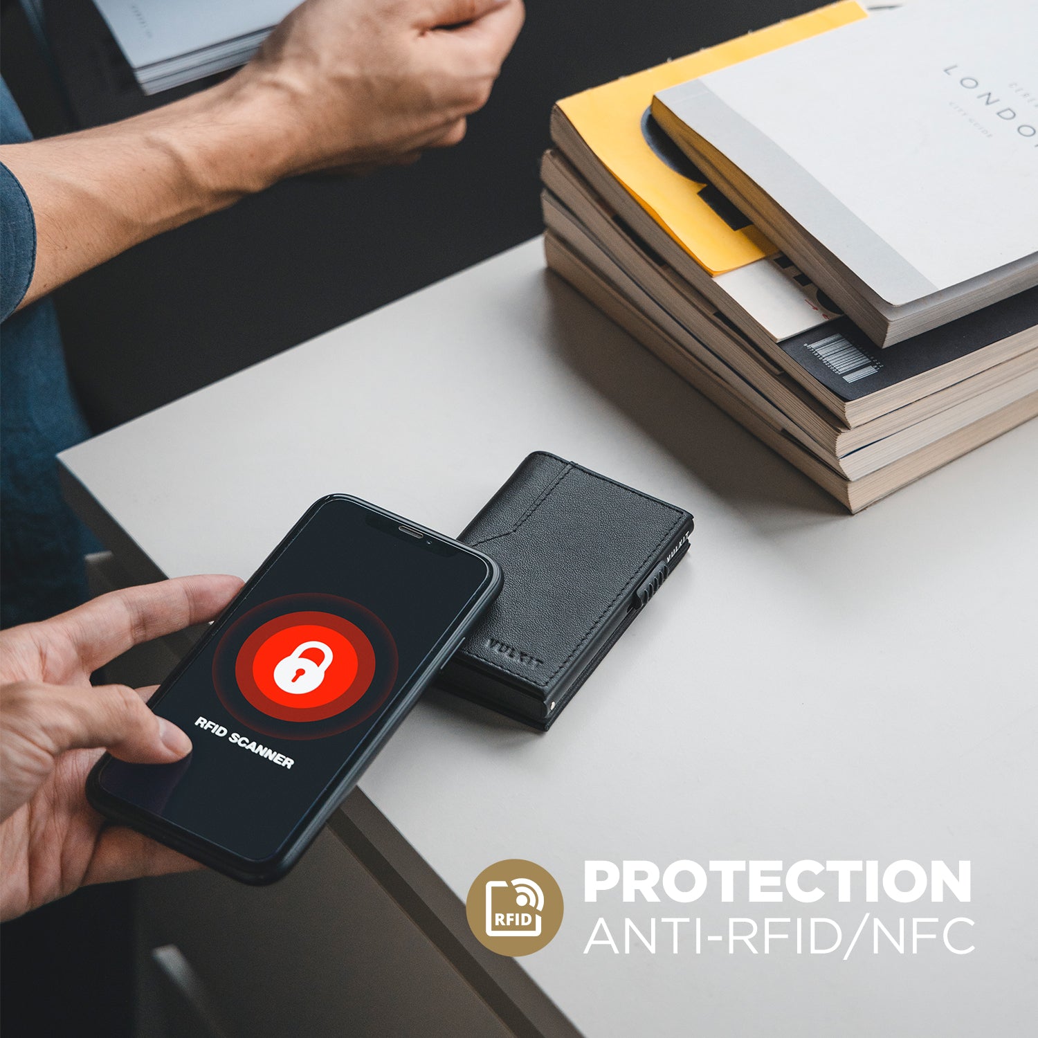 Genuine Leather Slim Pop-up Wallet for Men - Double ID Windows, Holds 12 Cards | RFID Blocking, Minimalist Design | Perfect for Travel, Business & Everyday Carry